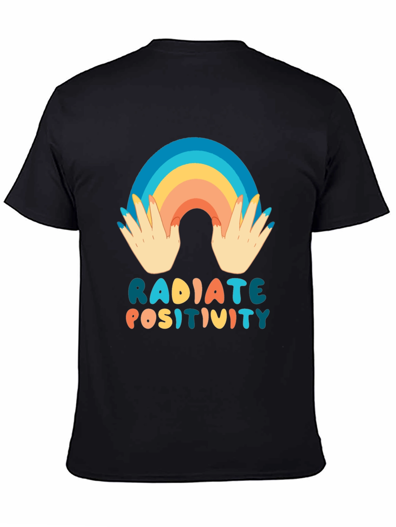 Radiate Positivity Graphic Tee - Black