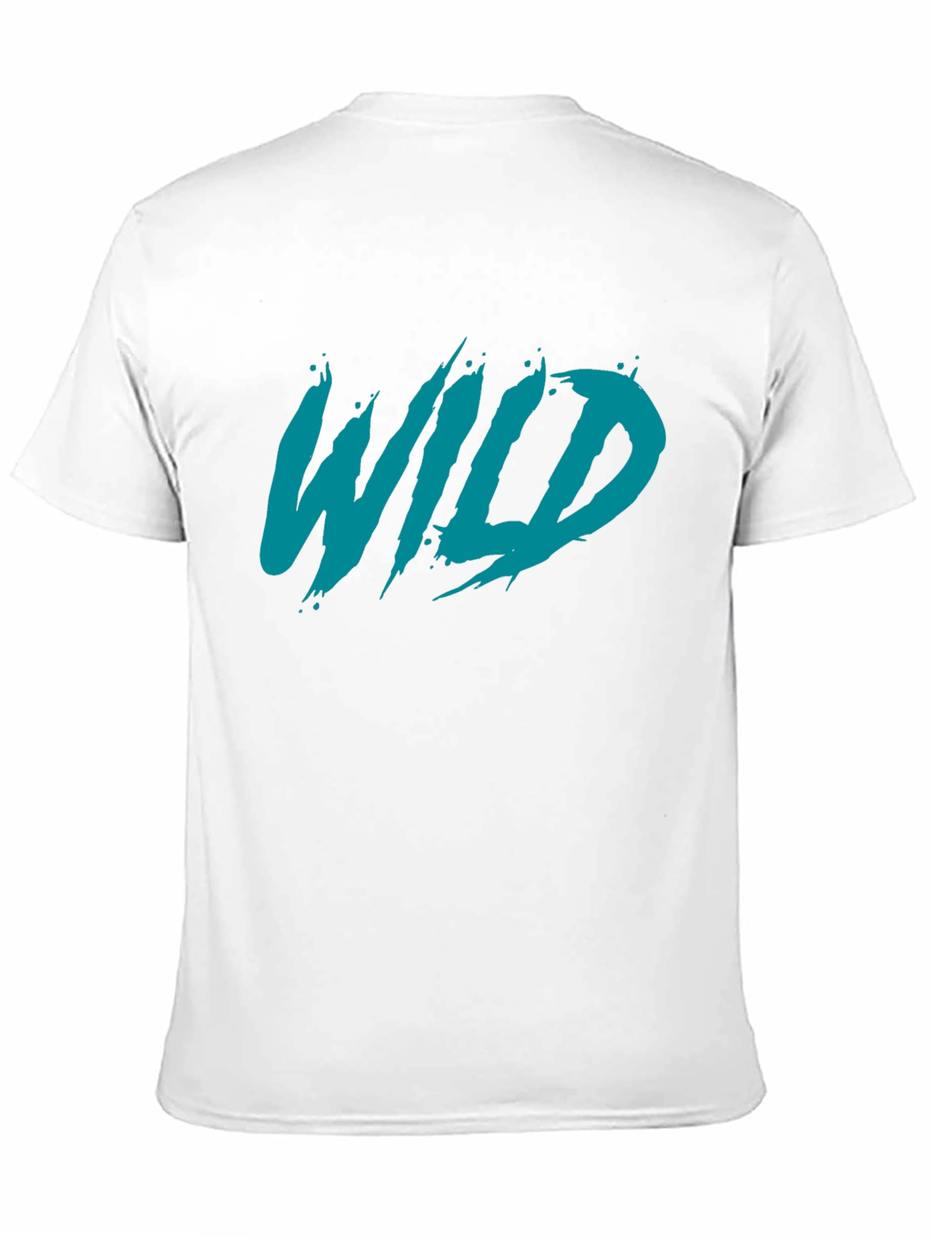 Mens Black WILD Graphic T-Shirt