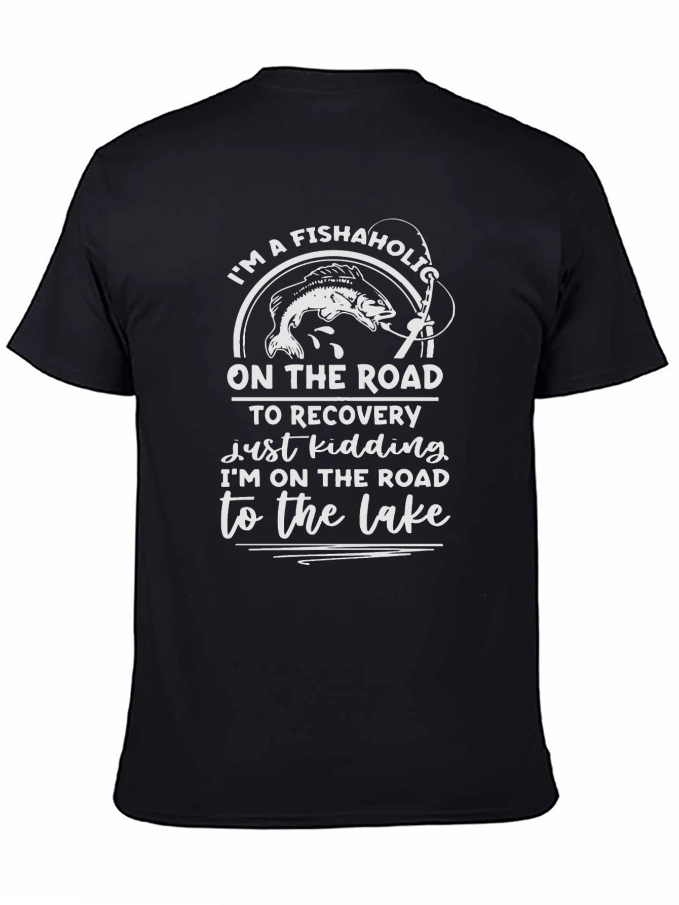 Fishaholic T-Shirt: Road to the Lake Graphic Tee