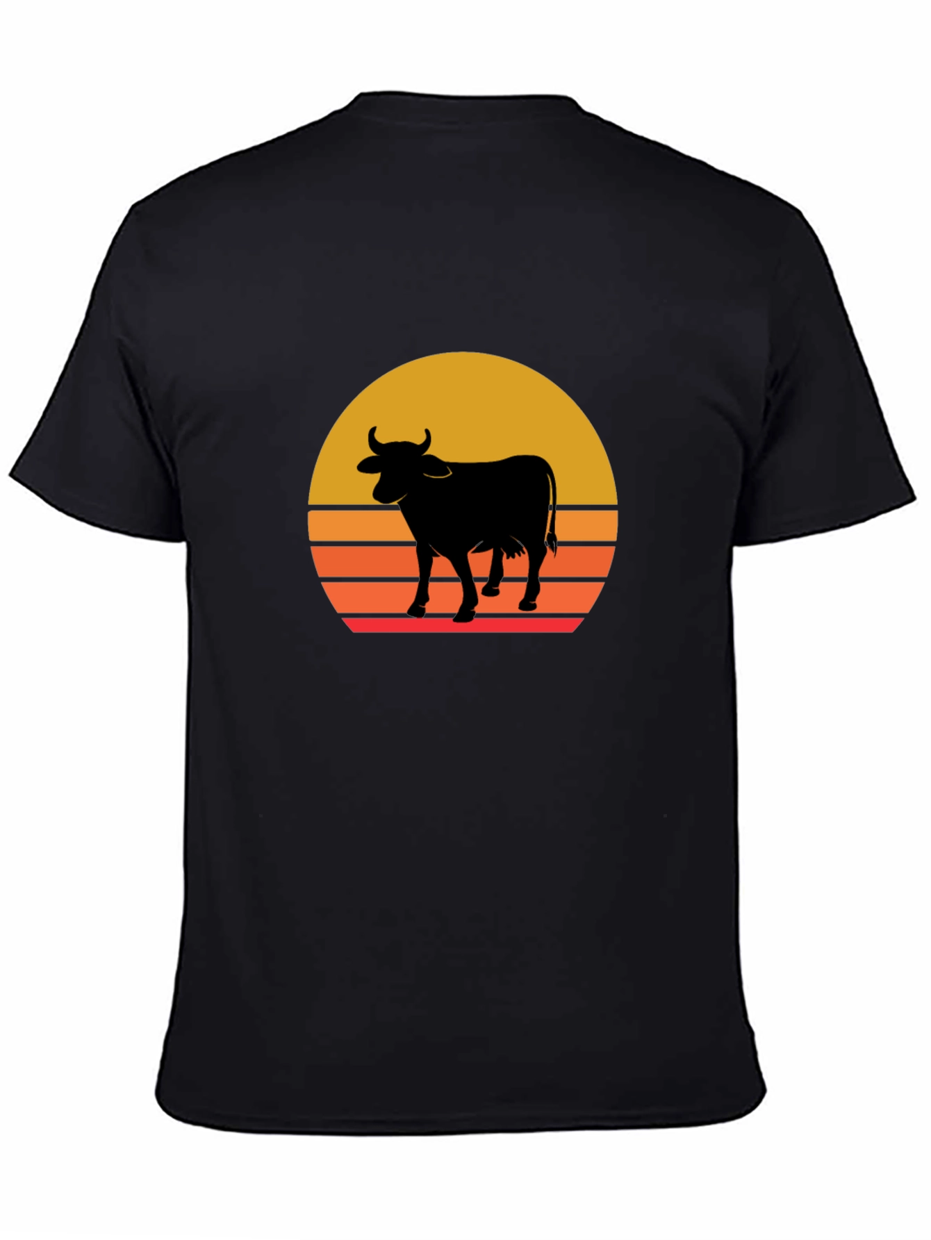 Retro Cow Sunset T-Shirt