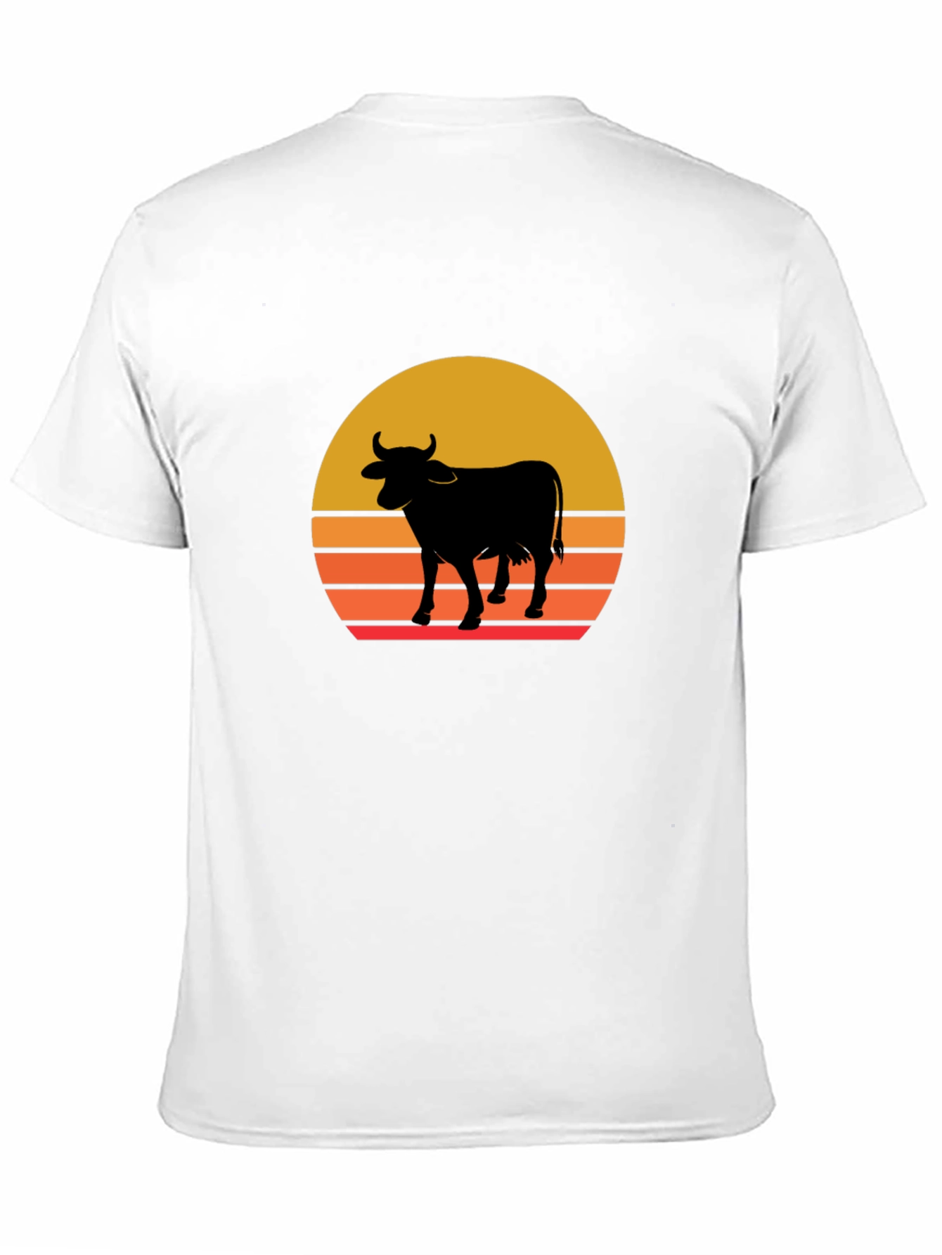 Retro Cow Sunset T-Shirt