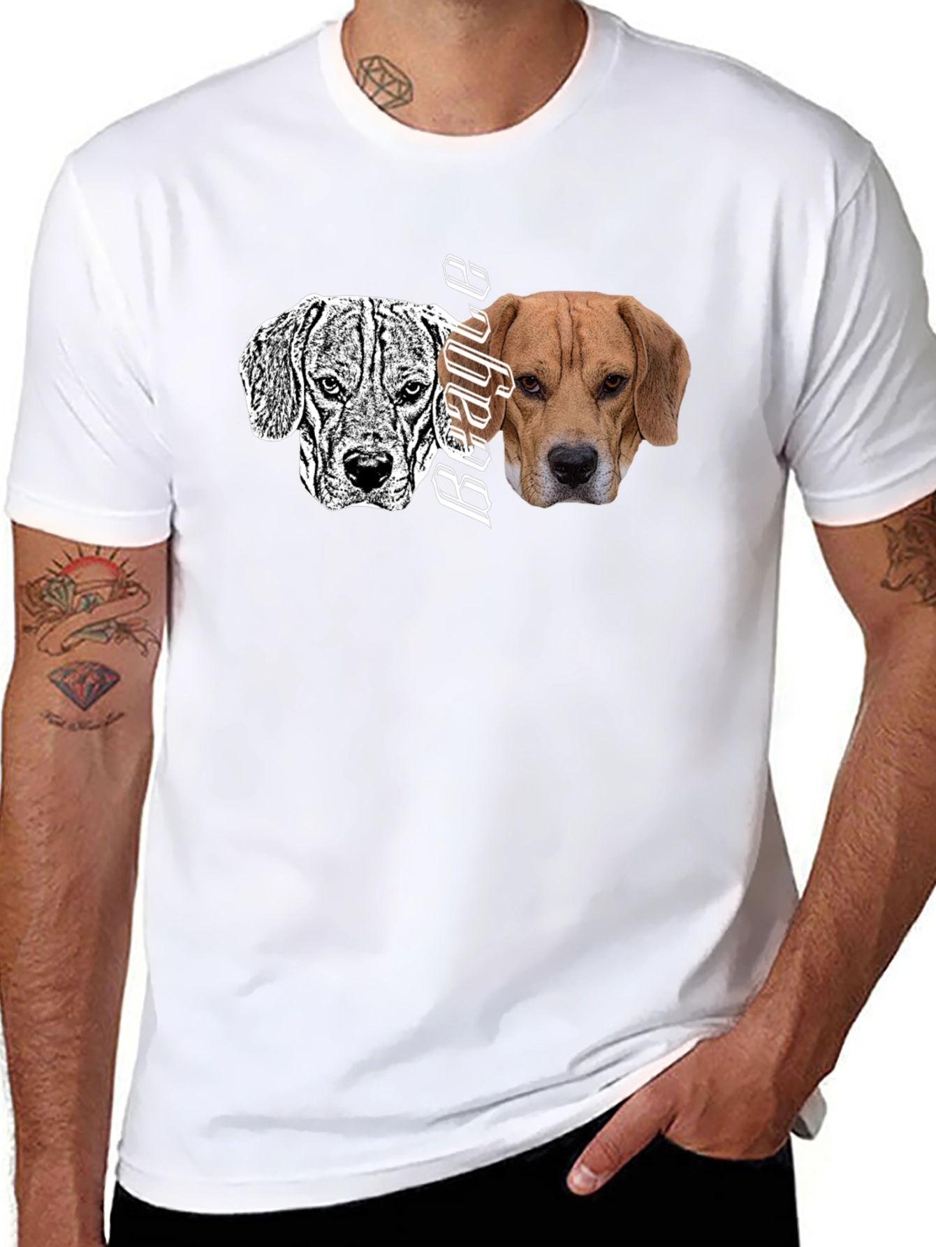 Beagle Dog Graphic Print T-Shirt