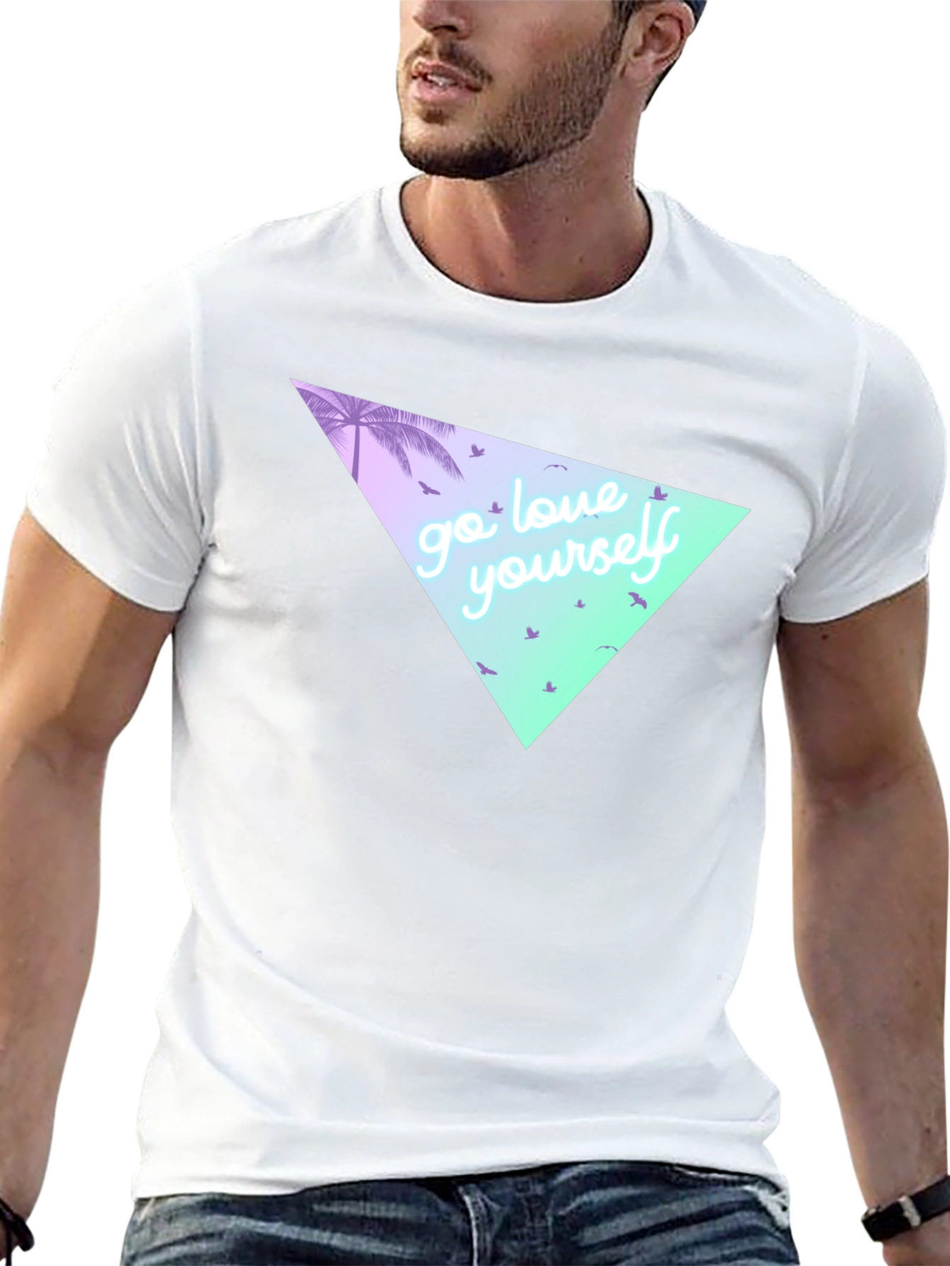 Go Love Yourself Graphic Tee - Black T-Shirt