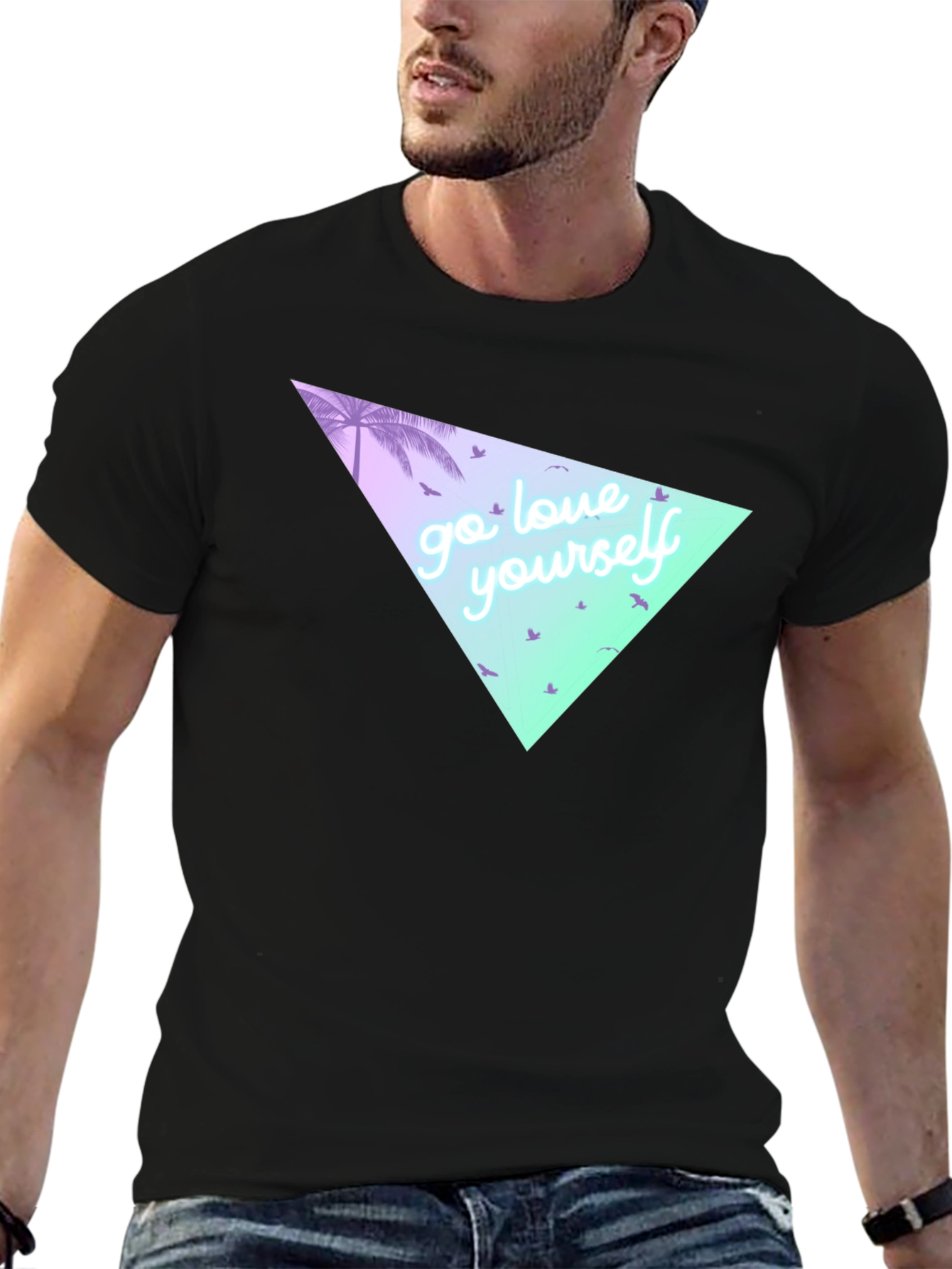 Go Love Yourself Graphic Tee - Black T-Shirt