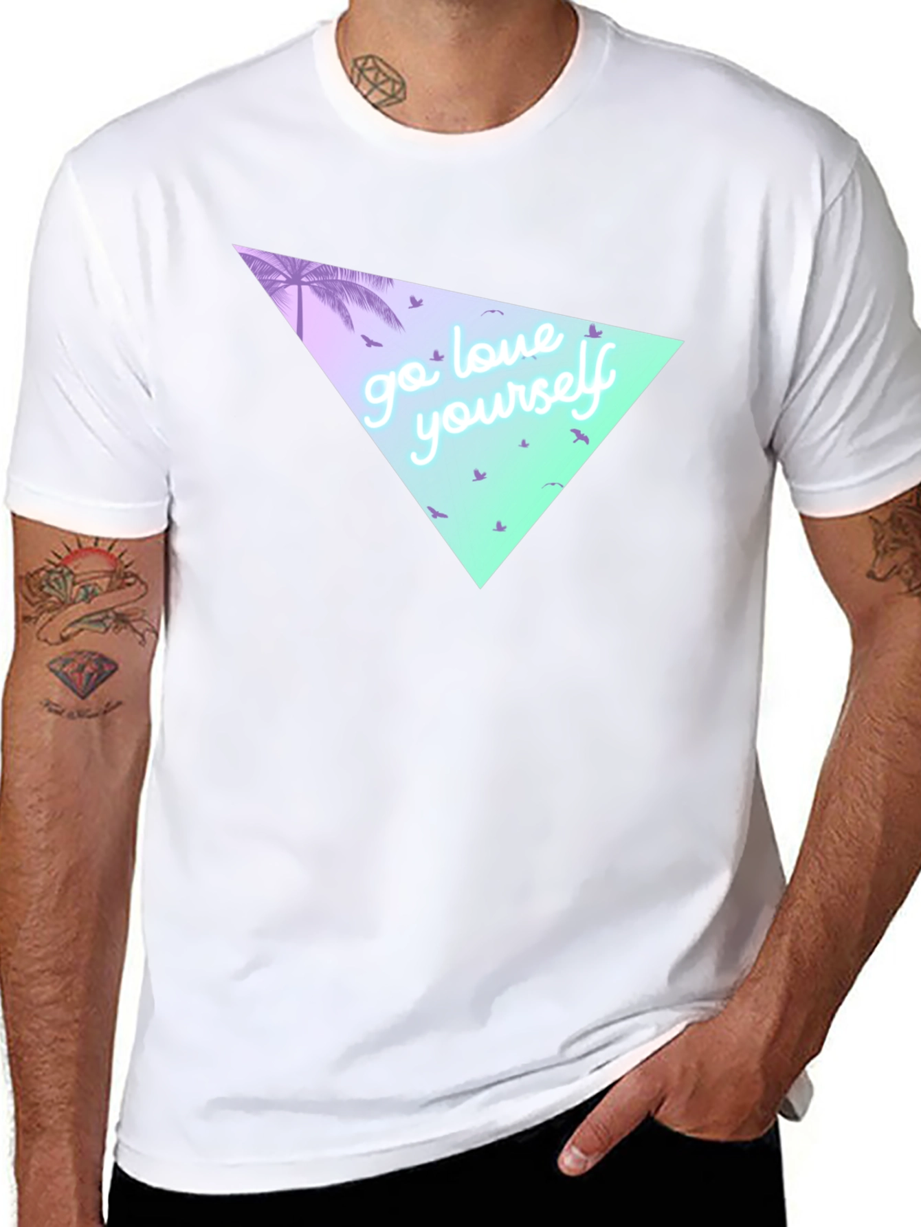 Go Love Yourself Graphic Tee - Black T-Shirt