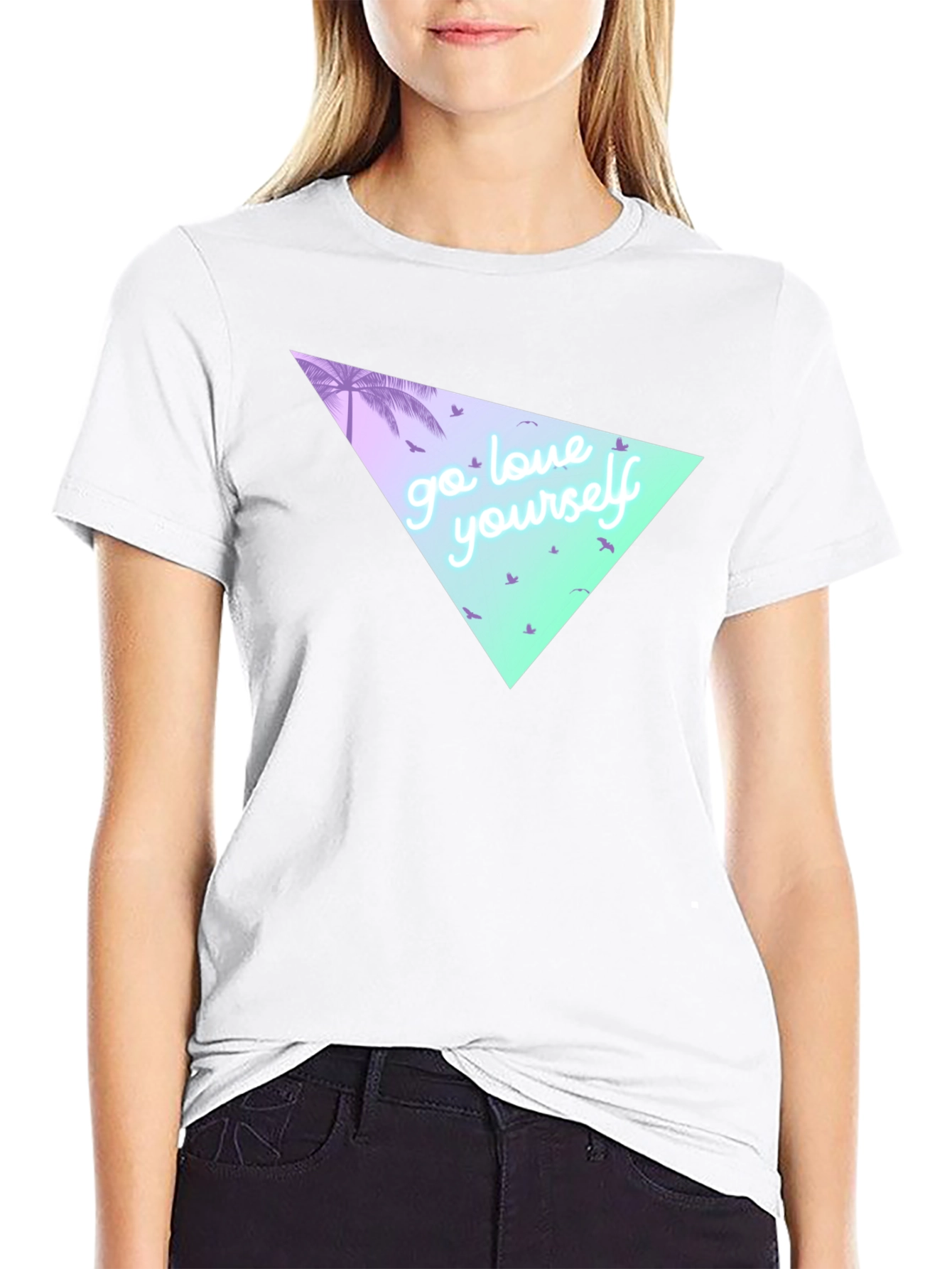 Go Love Yourself Graphic Tee - Black T-Shirt