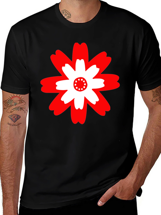 Bold Floral Graphic Tee - Modern Casual Style