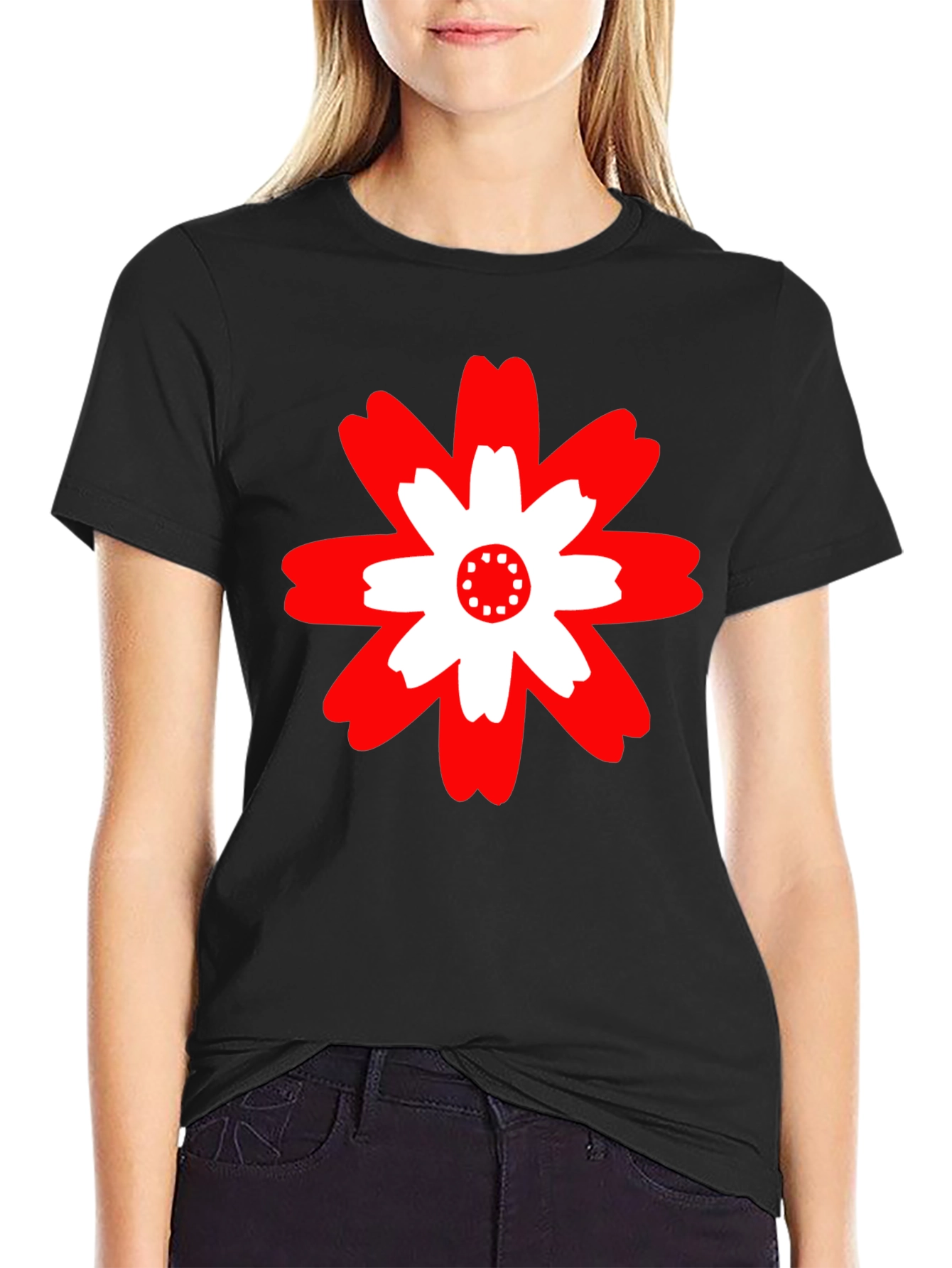 Bold Floral Graphic Tee - Modern Casual Style