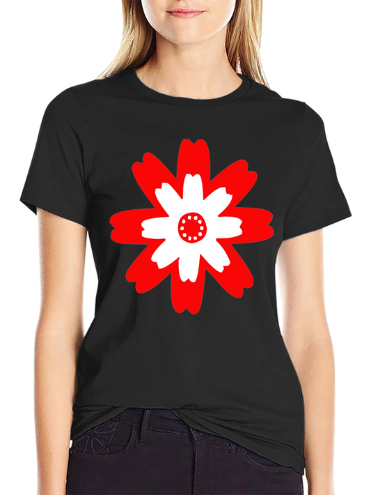 Bold Floral Graphic Tee - Modern Casual Style