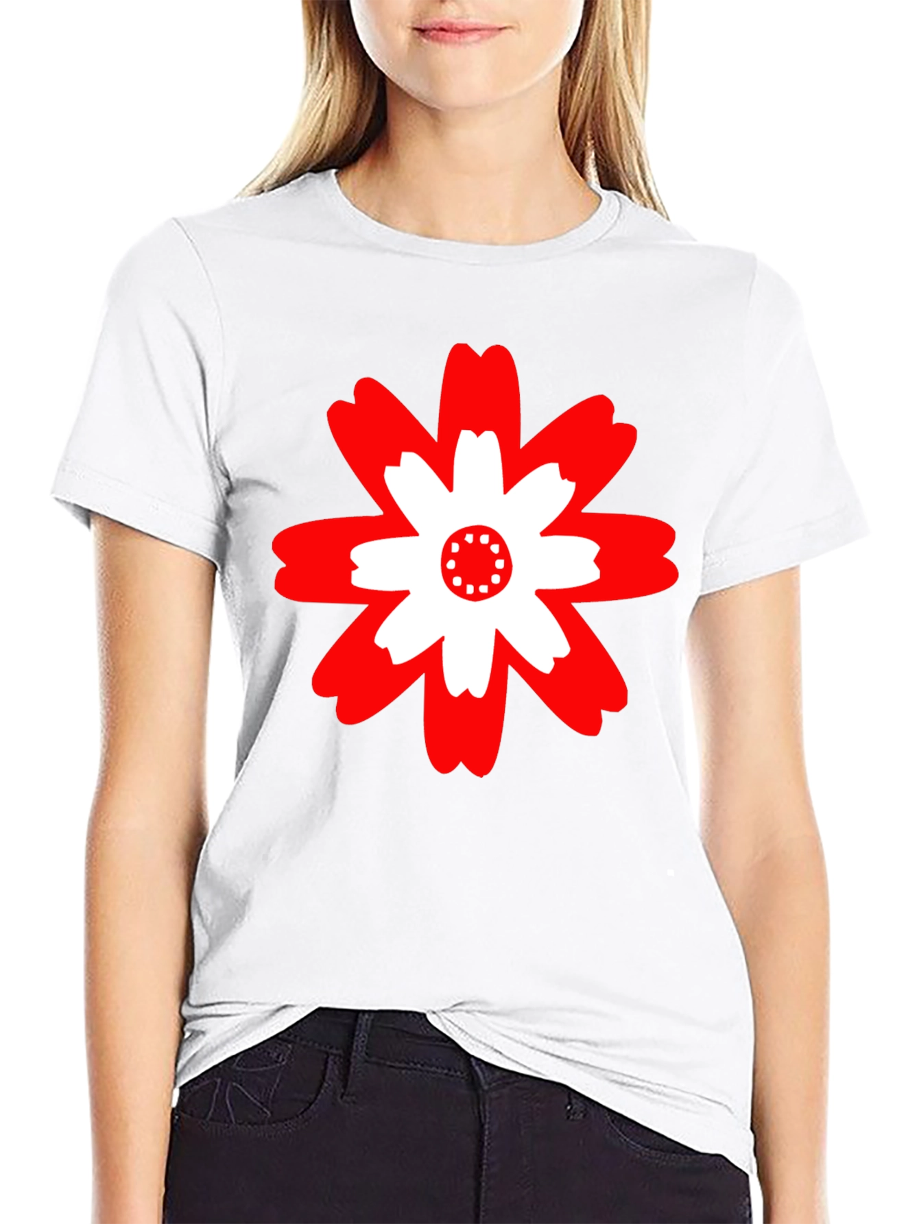 Bold Floral Graphic Tee - Modern Casual Style
