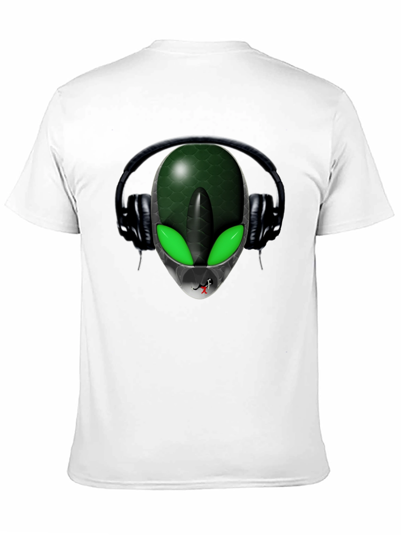 Alien DJ Black T-Shirt - Extraterrestrial Style