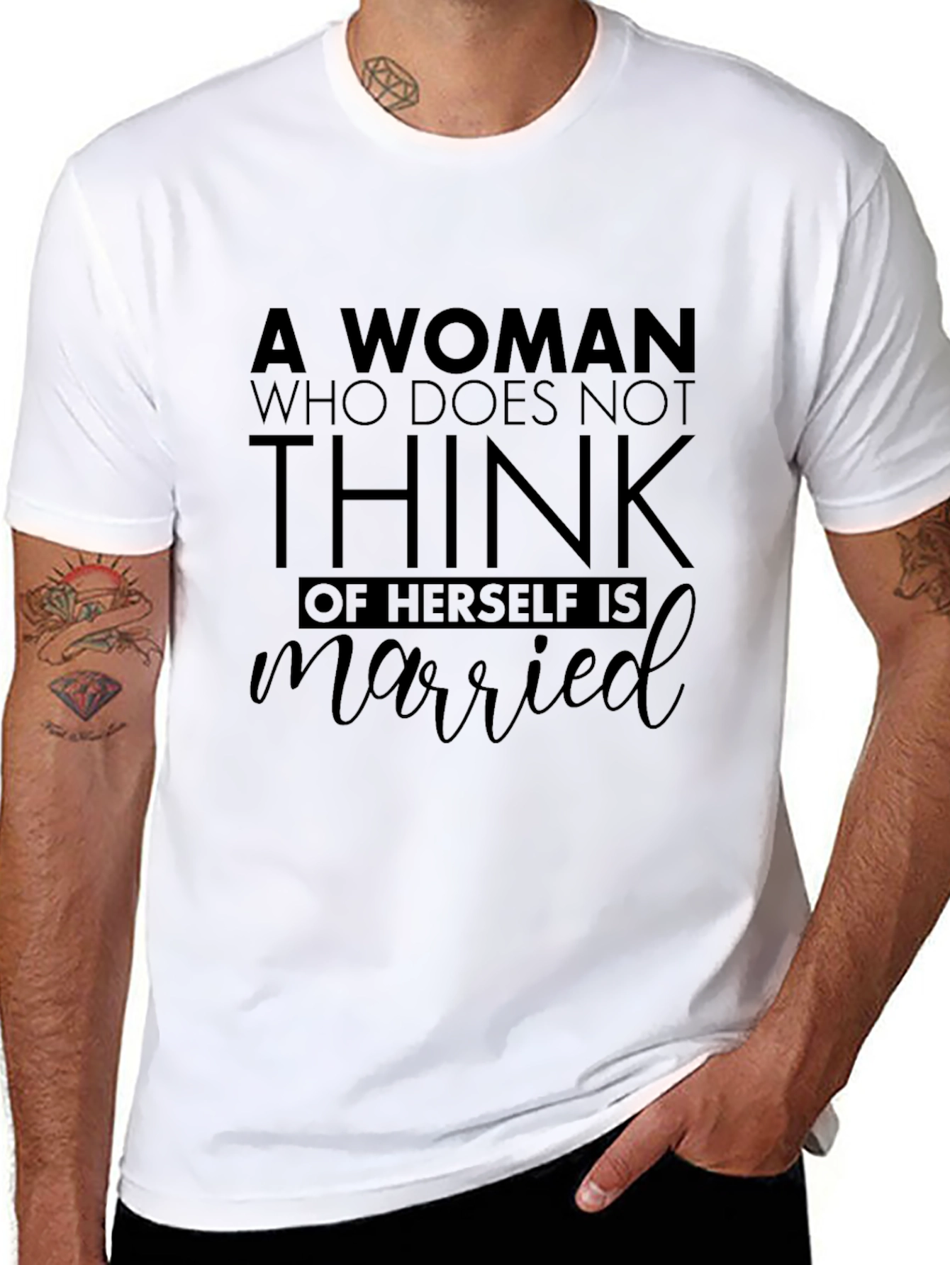 A Woman Who Does Not Think Married Graphic Tee