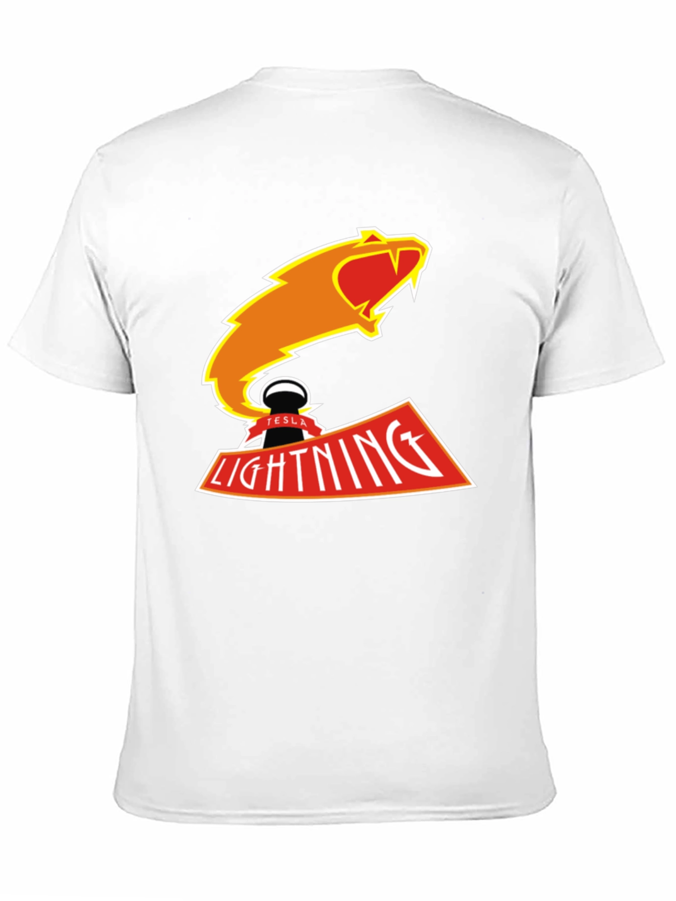 Tesla Lightning T-Shirt - Black Graphic Tee