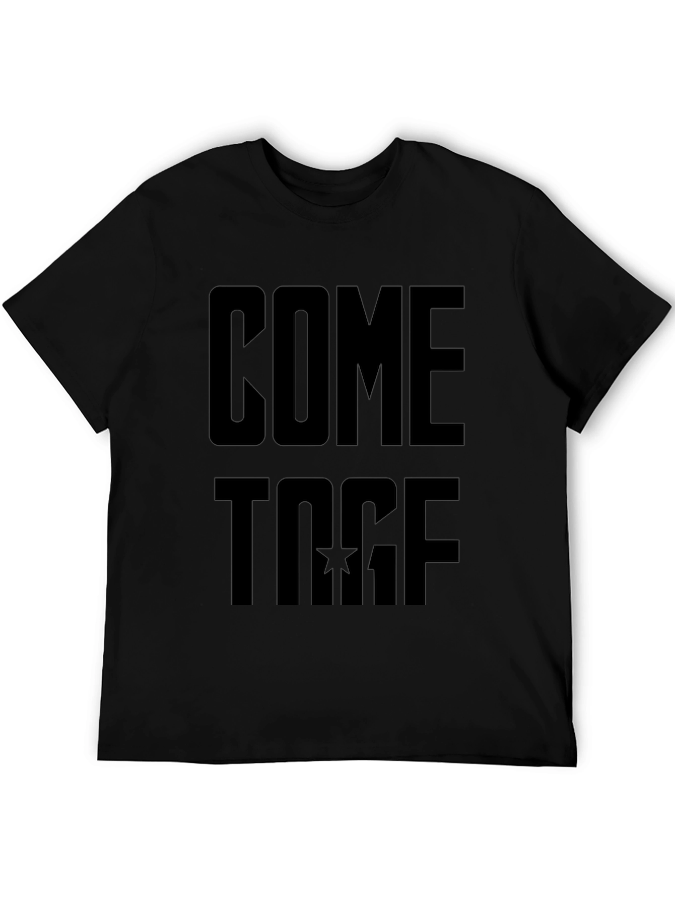 Come Together Black Graphic Tee