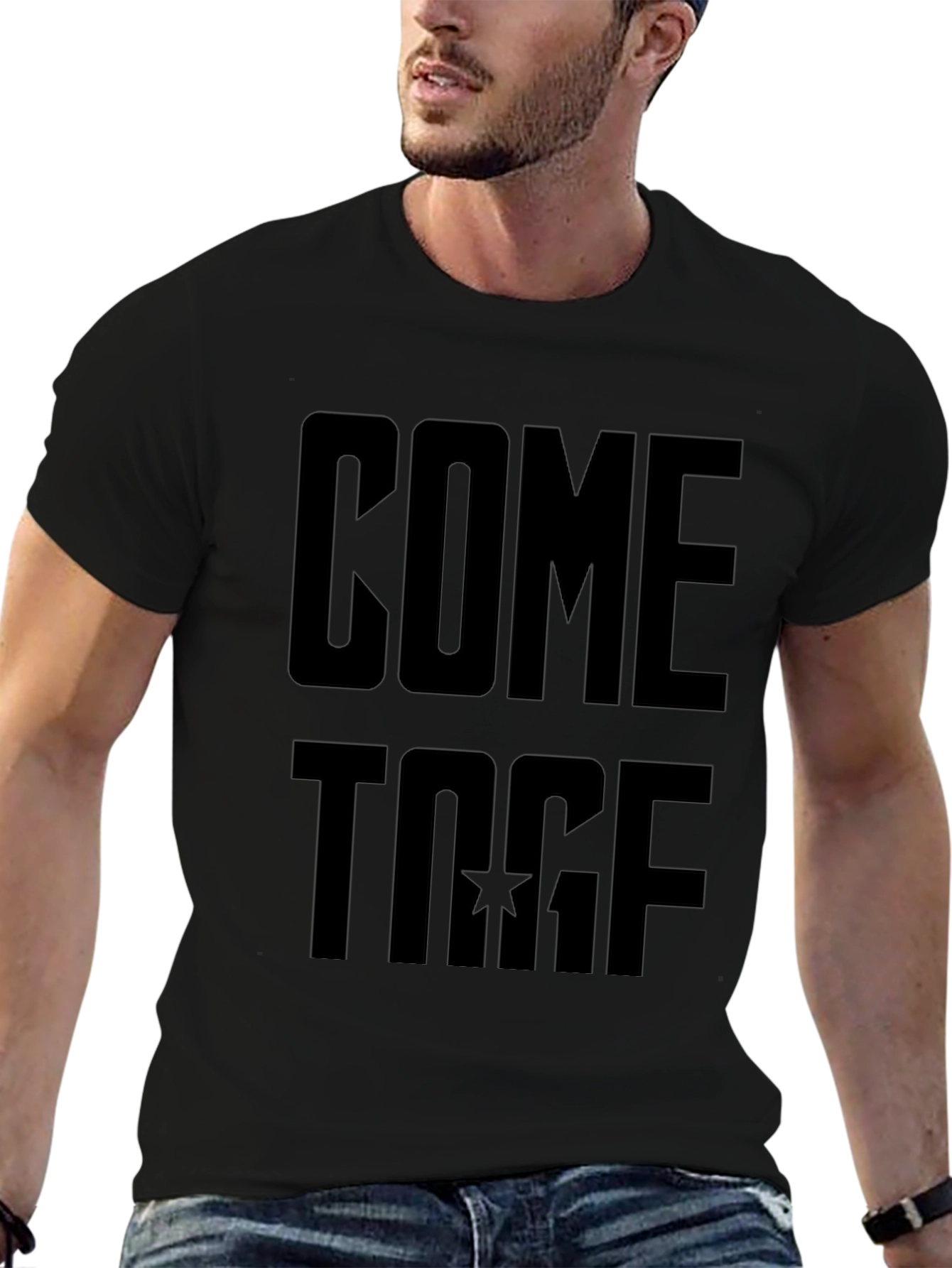 Come Together Black Graphic Tee