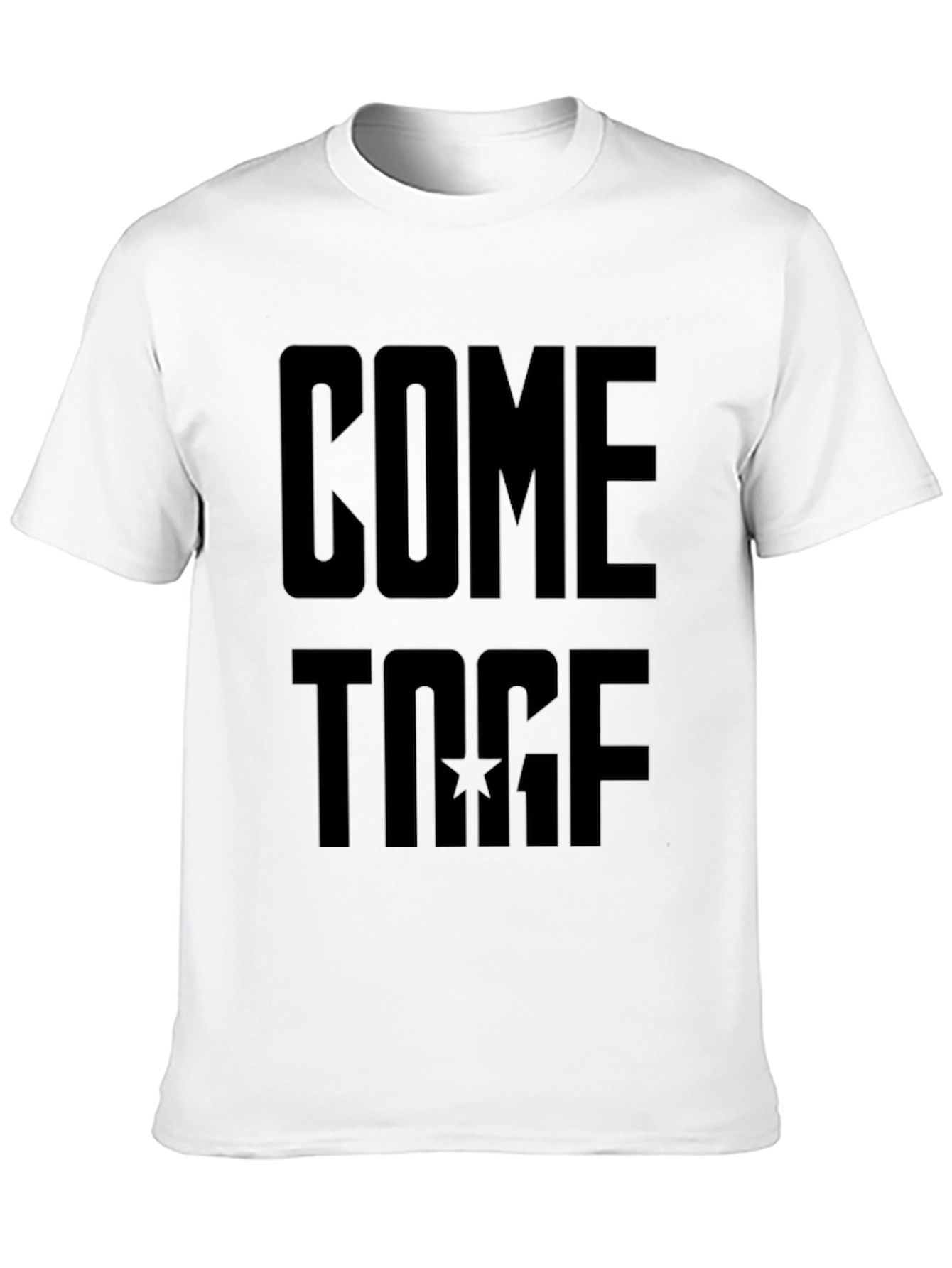 Come Together Black Graphic Tee