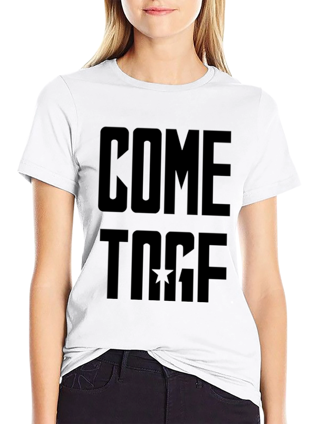 Come Together Black Graphic Tee
