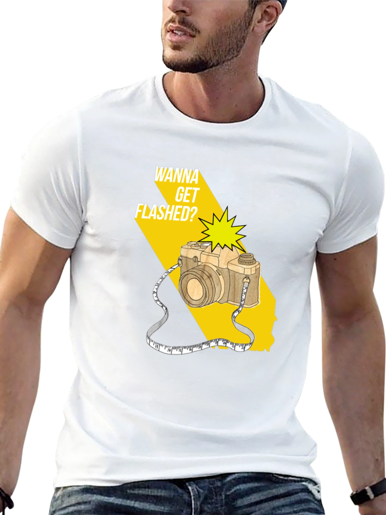 Wanna Get Flashed? Camera Graphic Tee