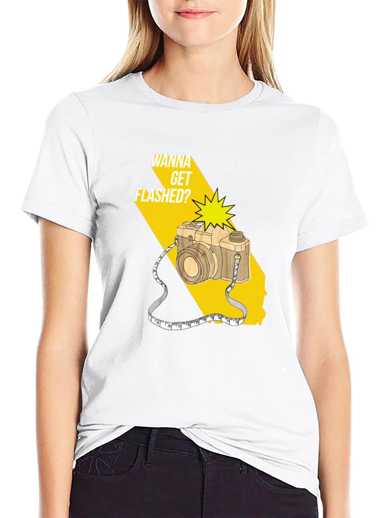 Wanna Get Flashed? Camera Graphic Tee