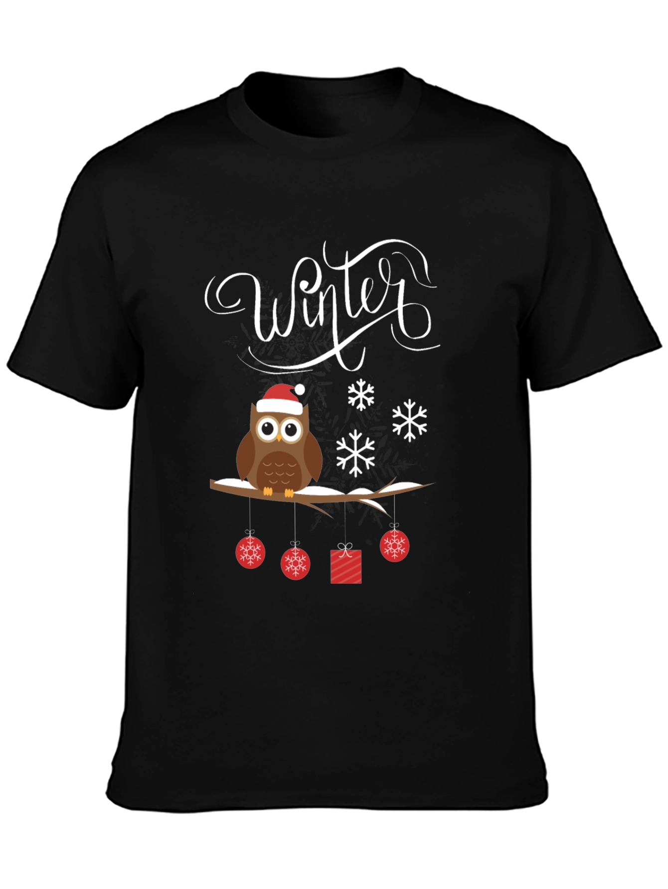 Winter Owl Christmas T-Shirt