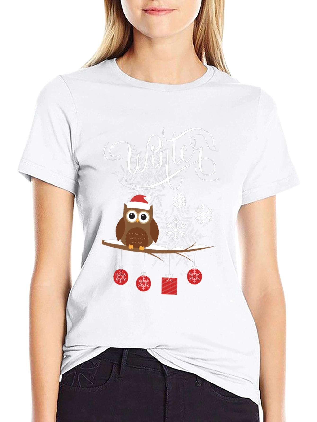 Winter Owl Christmas T-Shirt