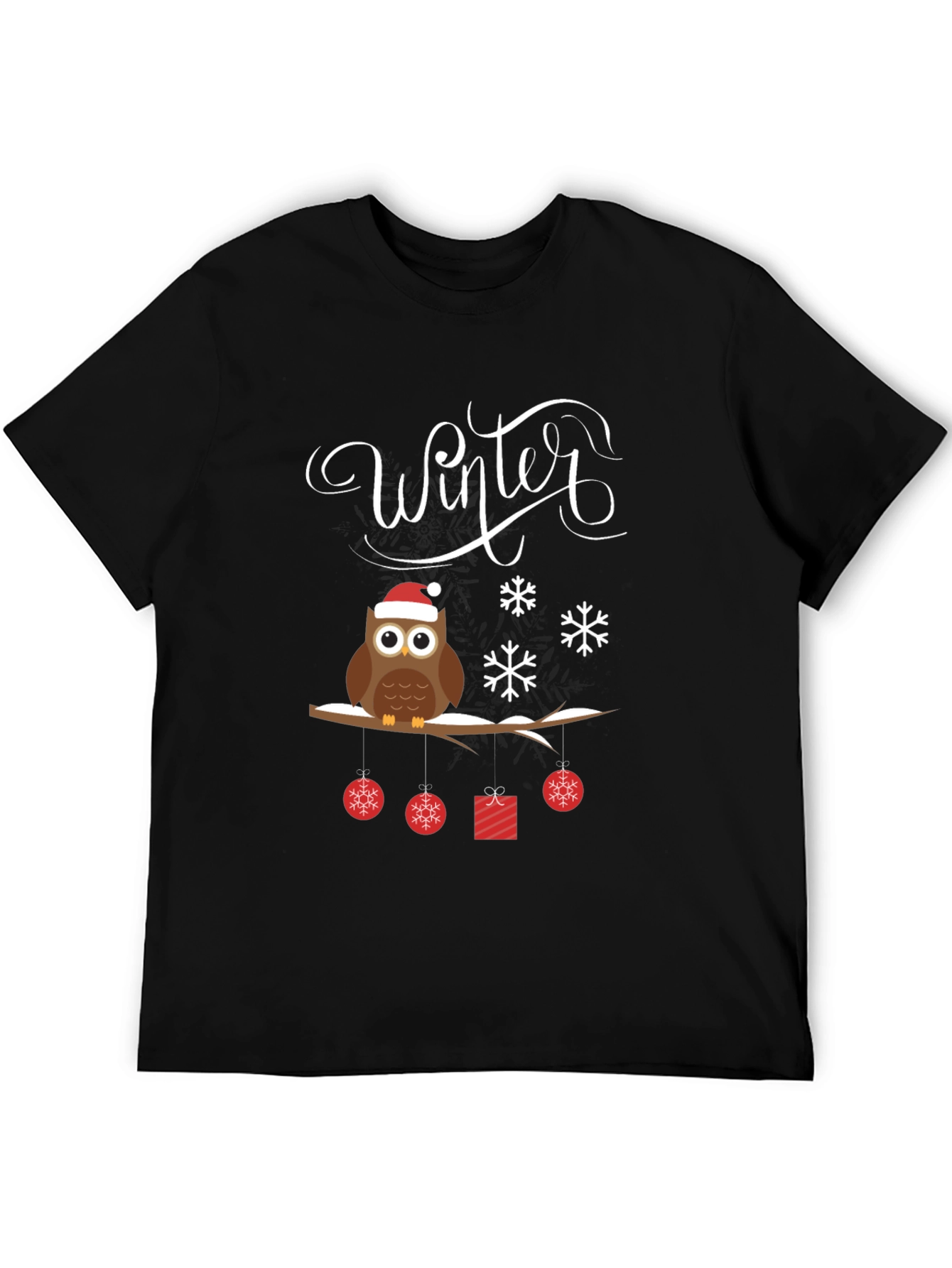 Winter Owl Christmas T-Shirt