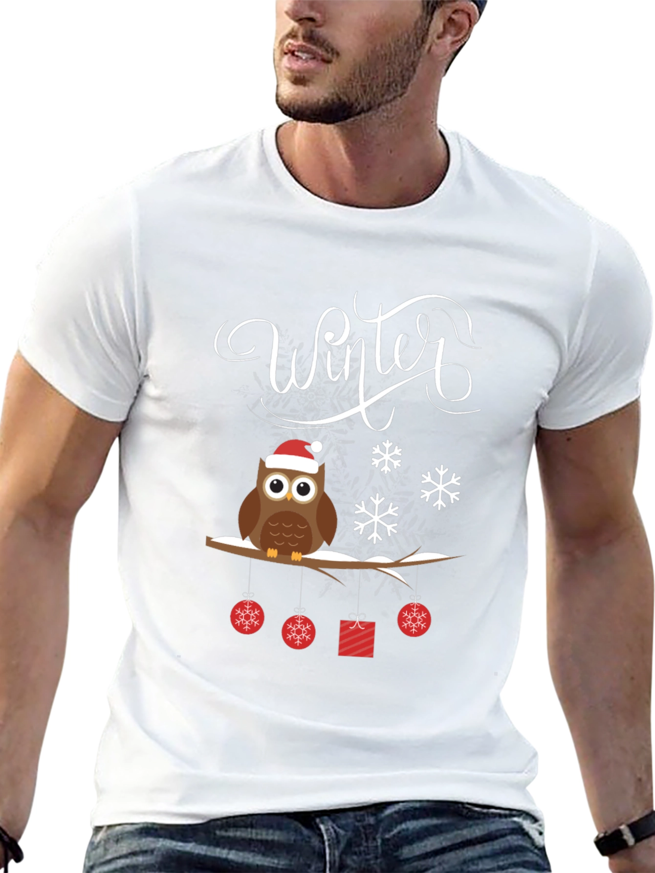 Winter Owl Christmas T-Shirt
