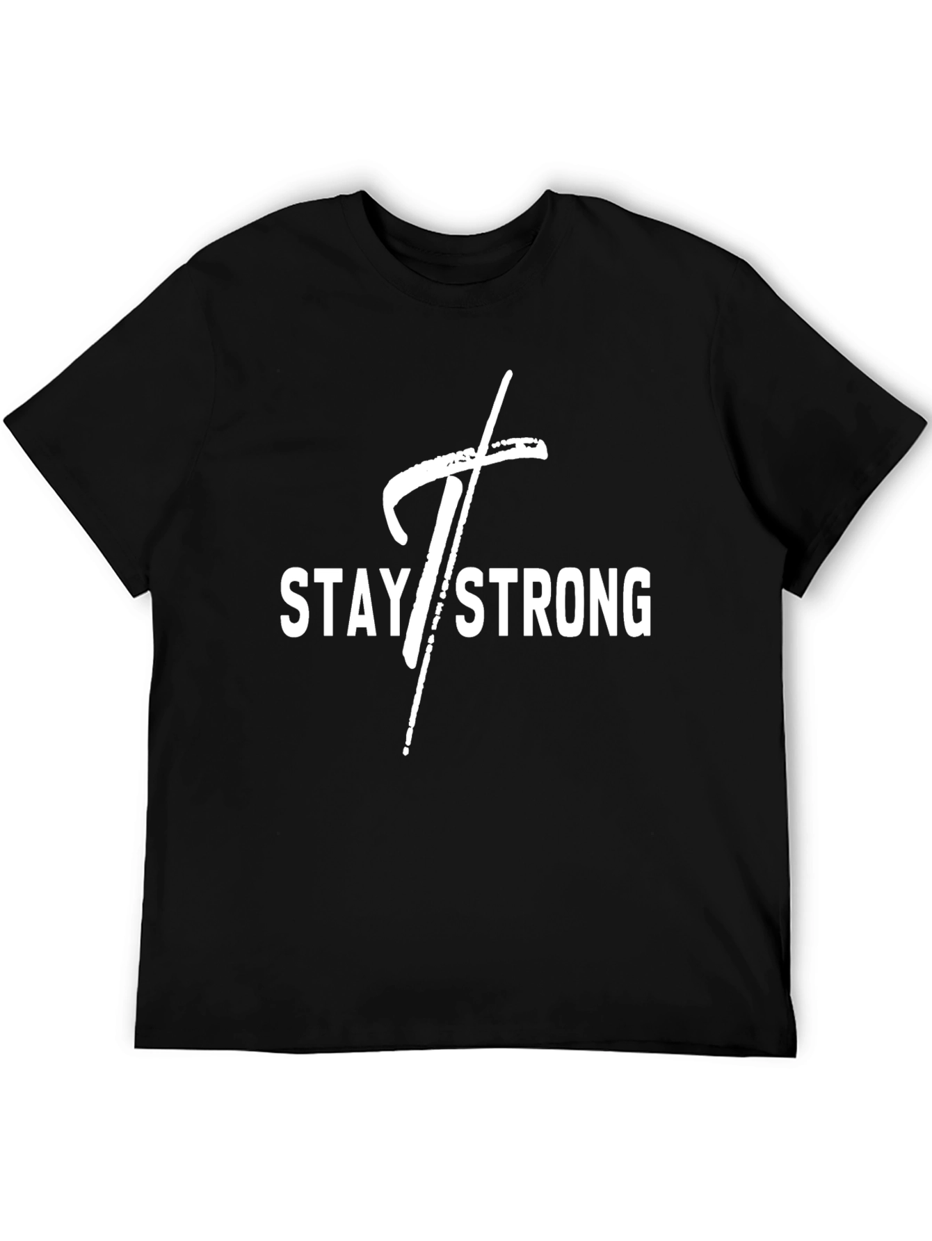 Stay Strong Graphic Tee - Black T-Shirt