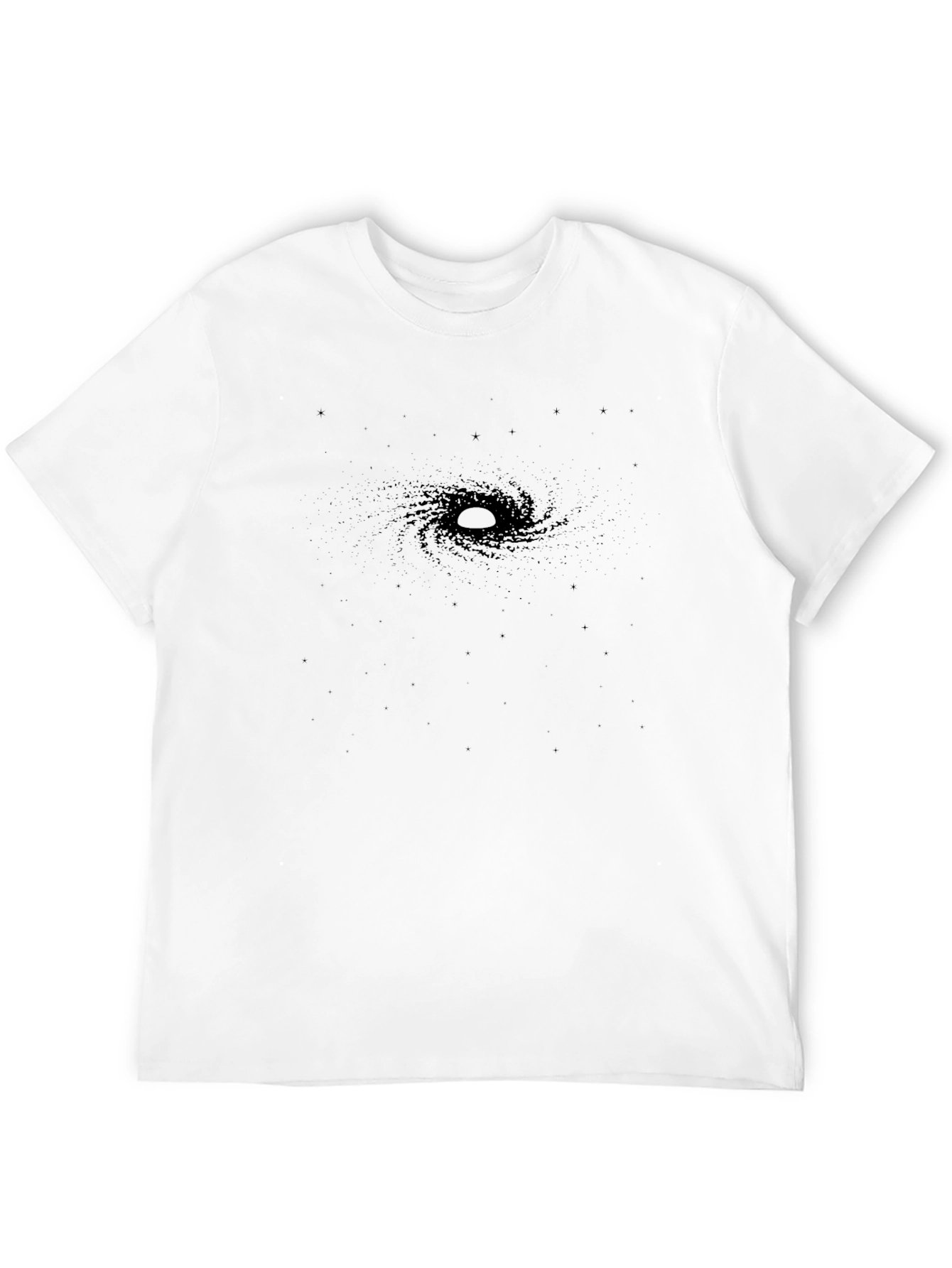 Black Hole Graphic Tee - Premium Black Cotton T-Shirt