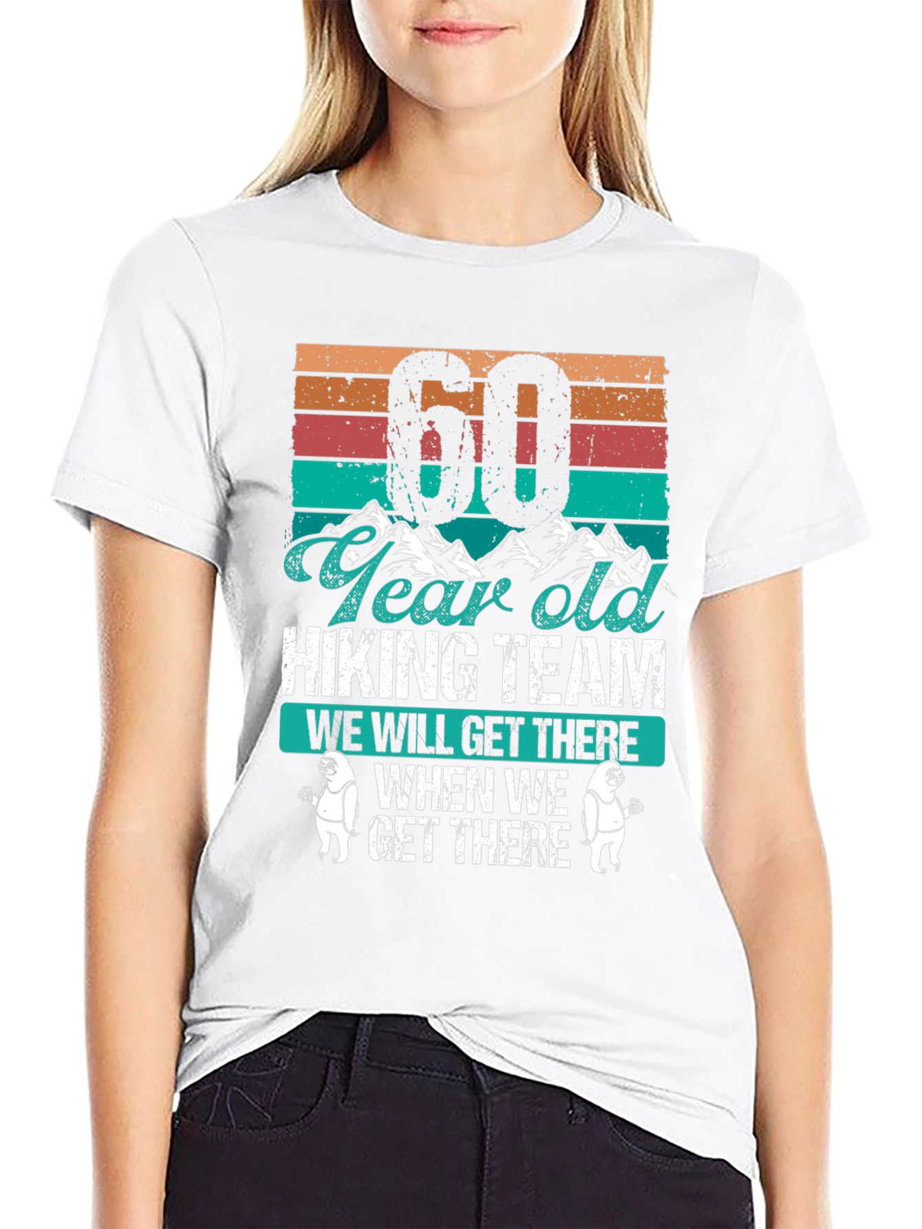 60 Year Old Hiking Team T-Shirt