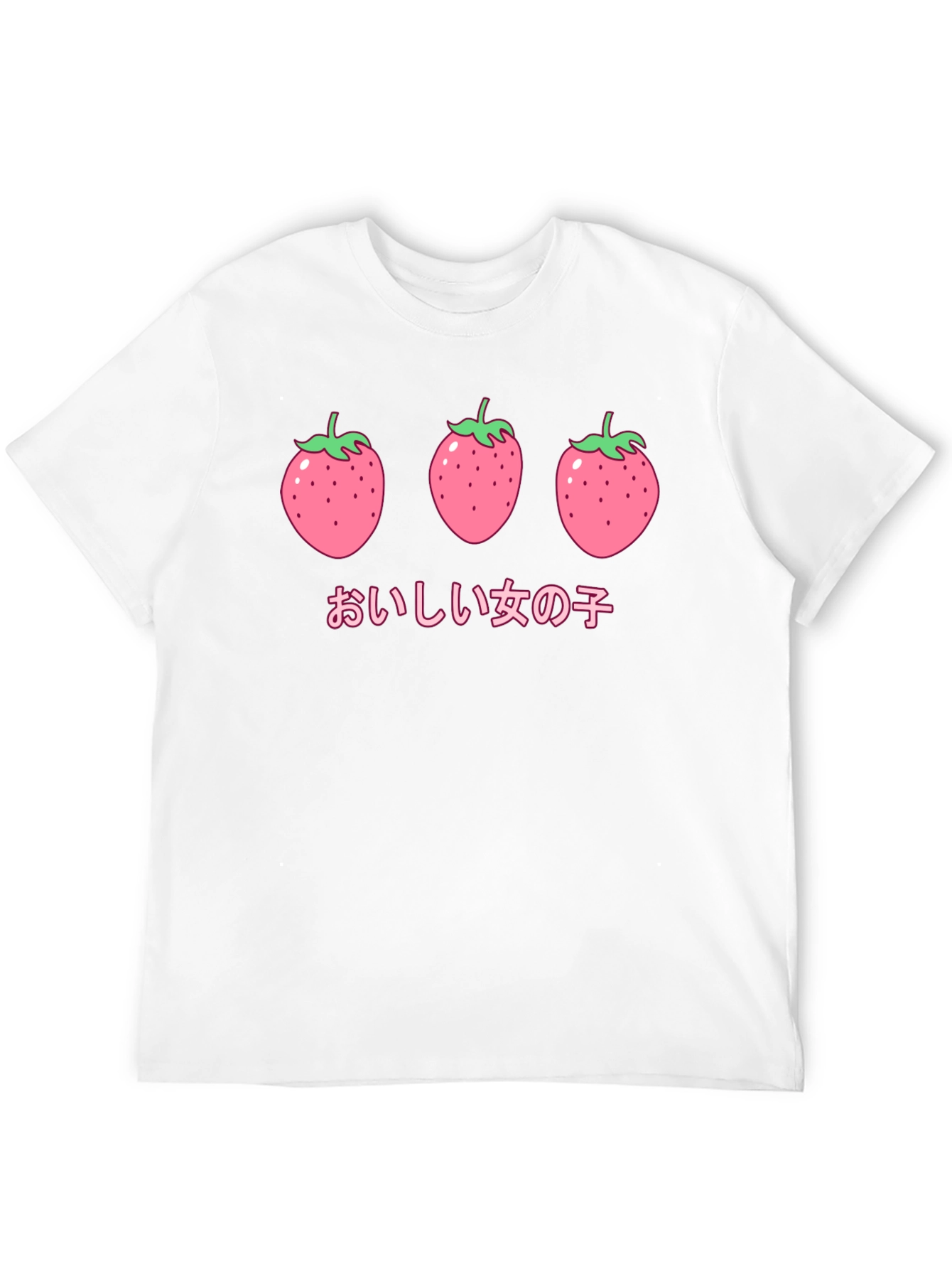 Strawberry Kawaii T-Shirt - Cute Graphic Tee