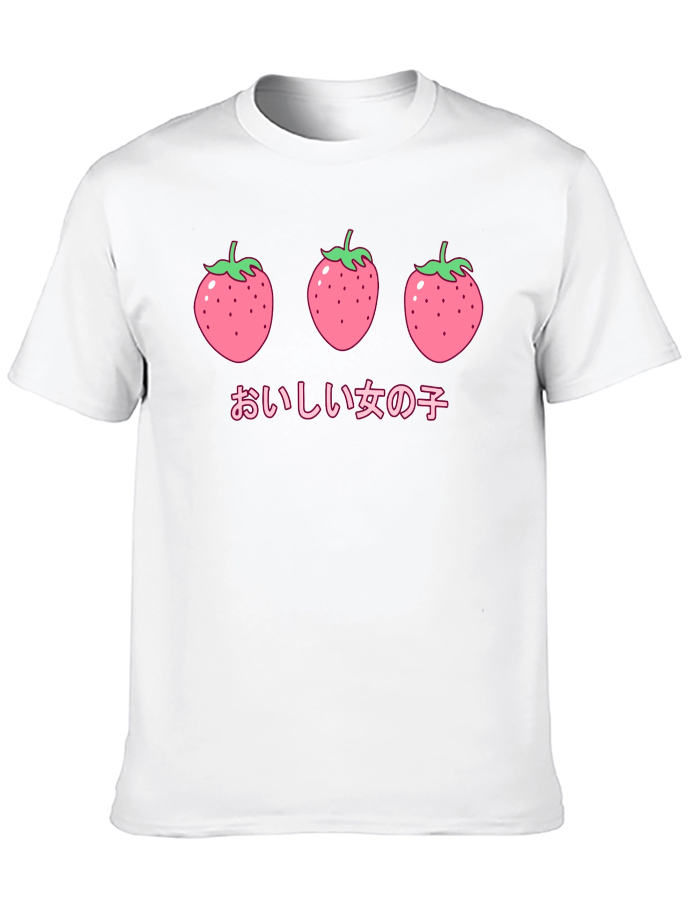 Strawberry Kawaii T-Shirt - Cute Graphic Tee