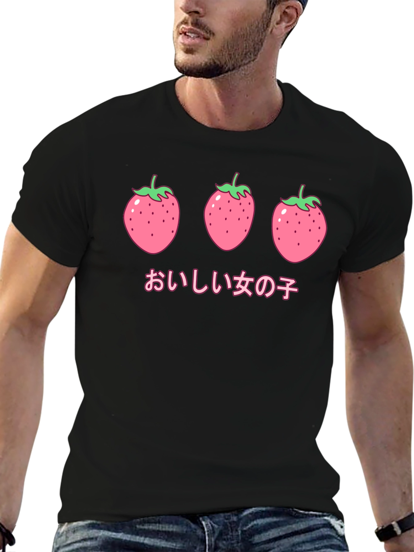 Strawberry Kawaii T-Shirt - Cute Graphic Tee