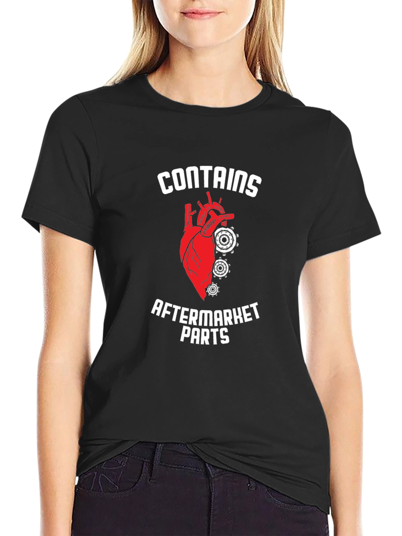 Contains Aftermarket Parts T-Shirt Funny Mechanic Tee