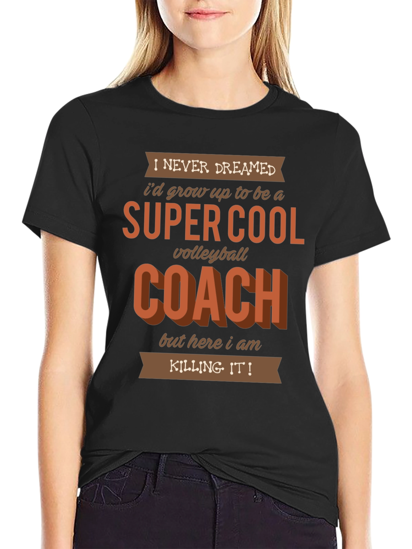 Super Cool Volleyball Coach Graphic T-Shirt