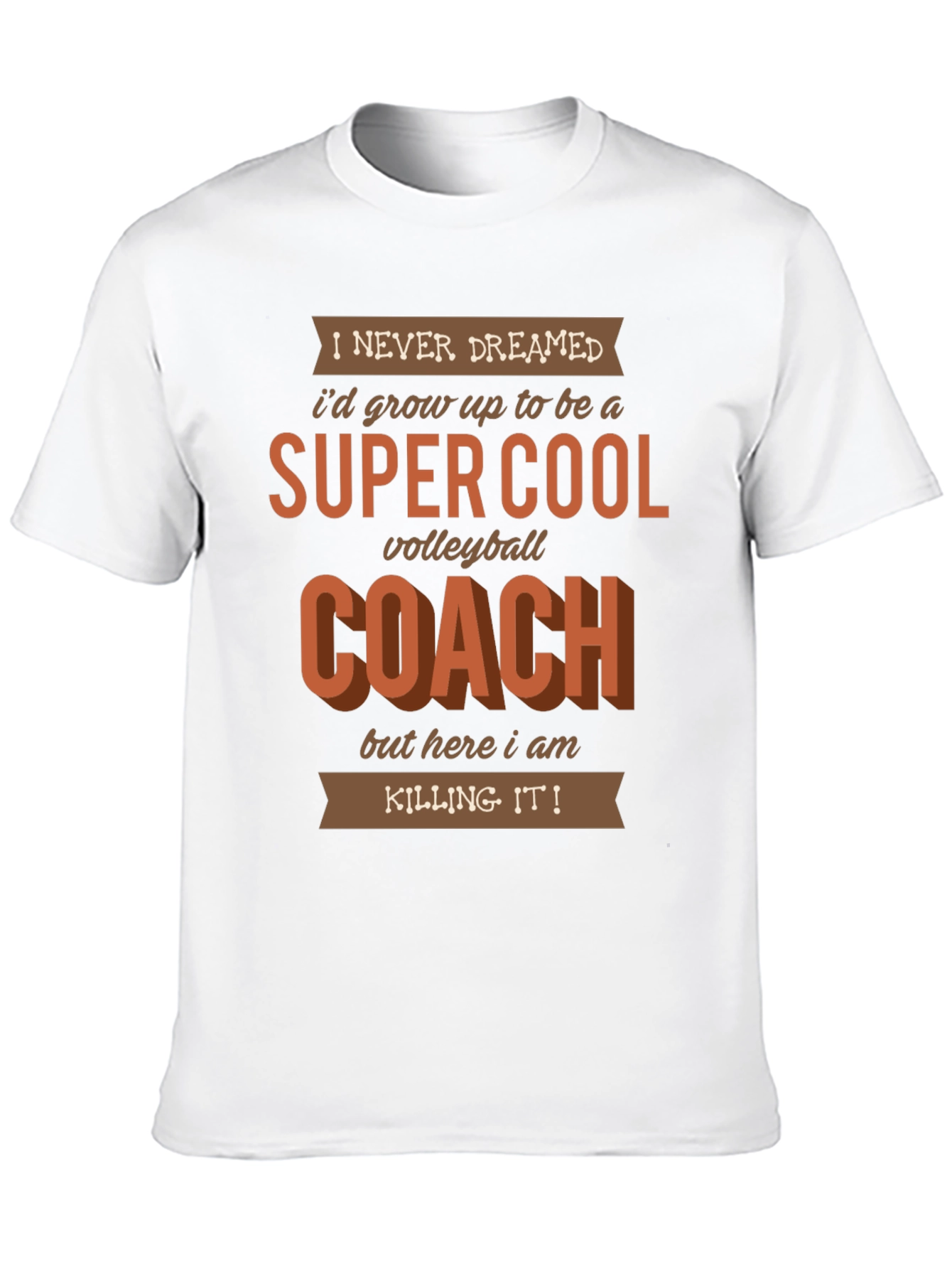 Super Cool Volleyball Coach Graphic T-Shirt