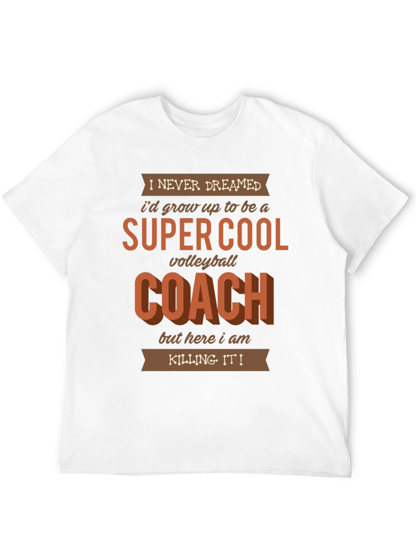 Super Cool Volleyball Coach Graphic T-Shirt