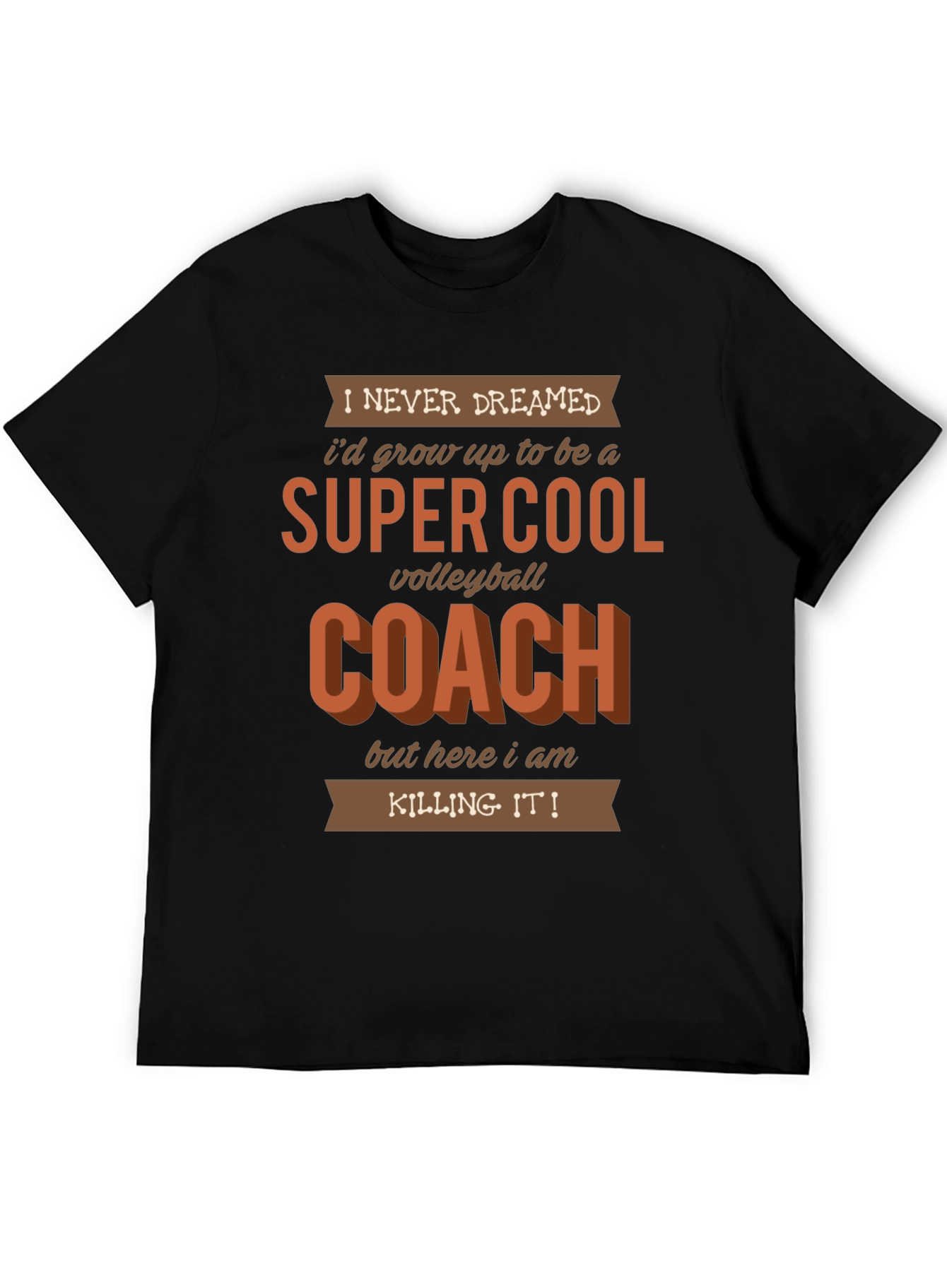 Super Cool Volleyball Coach Graphic T-Shirt