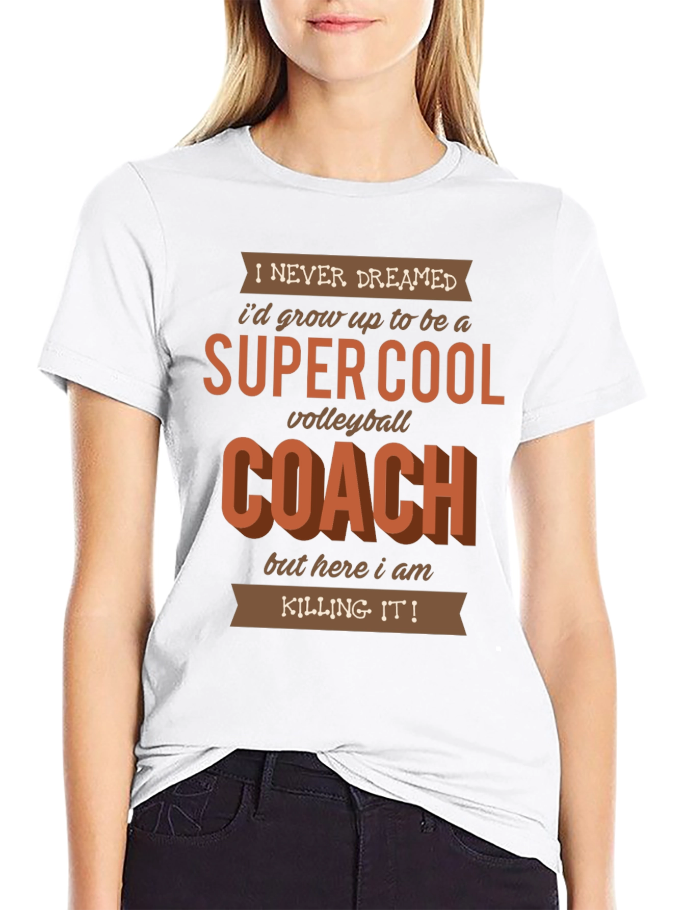 Super Cool Volleyball Coach Graphic T-Shirt