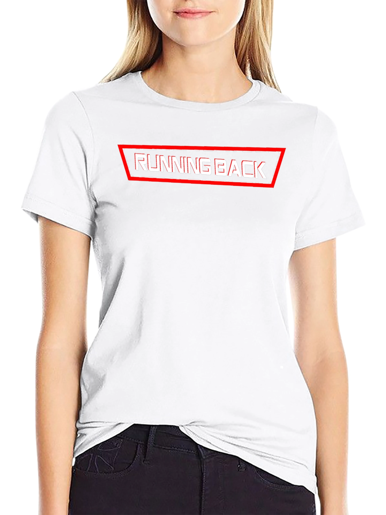Running Back Graphic T-Shirt - Black