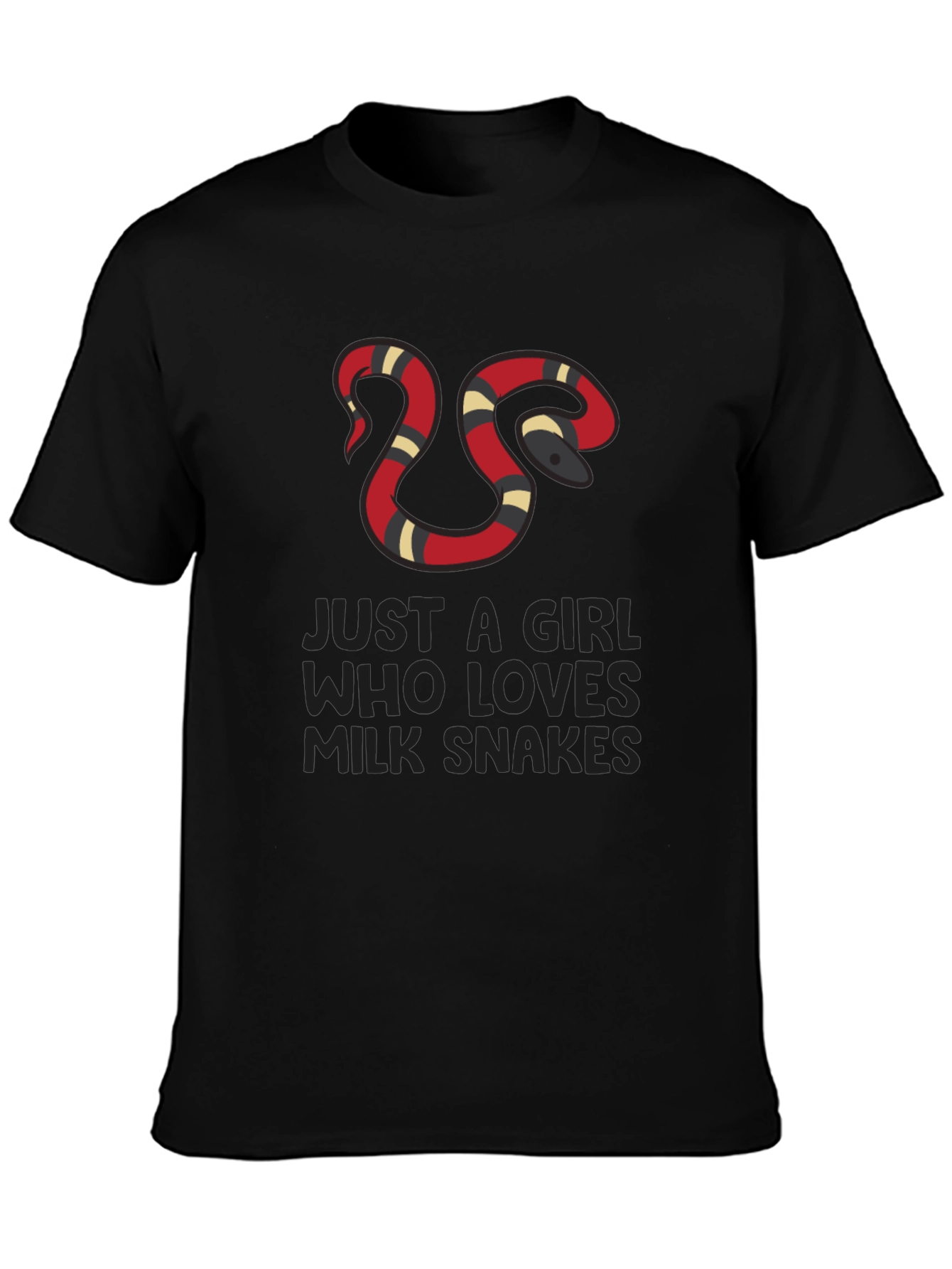 Girl Who Loves Milk Snakes T-Shirt