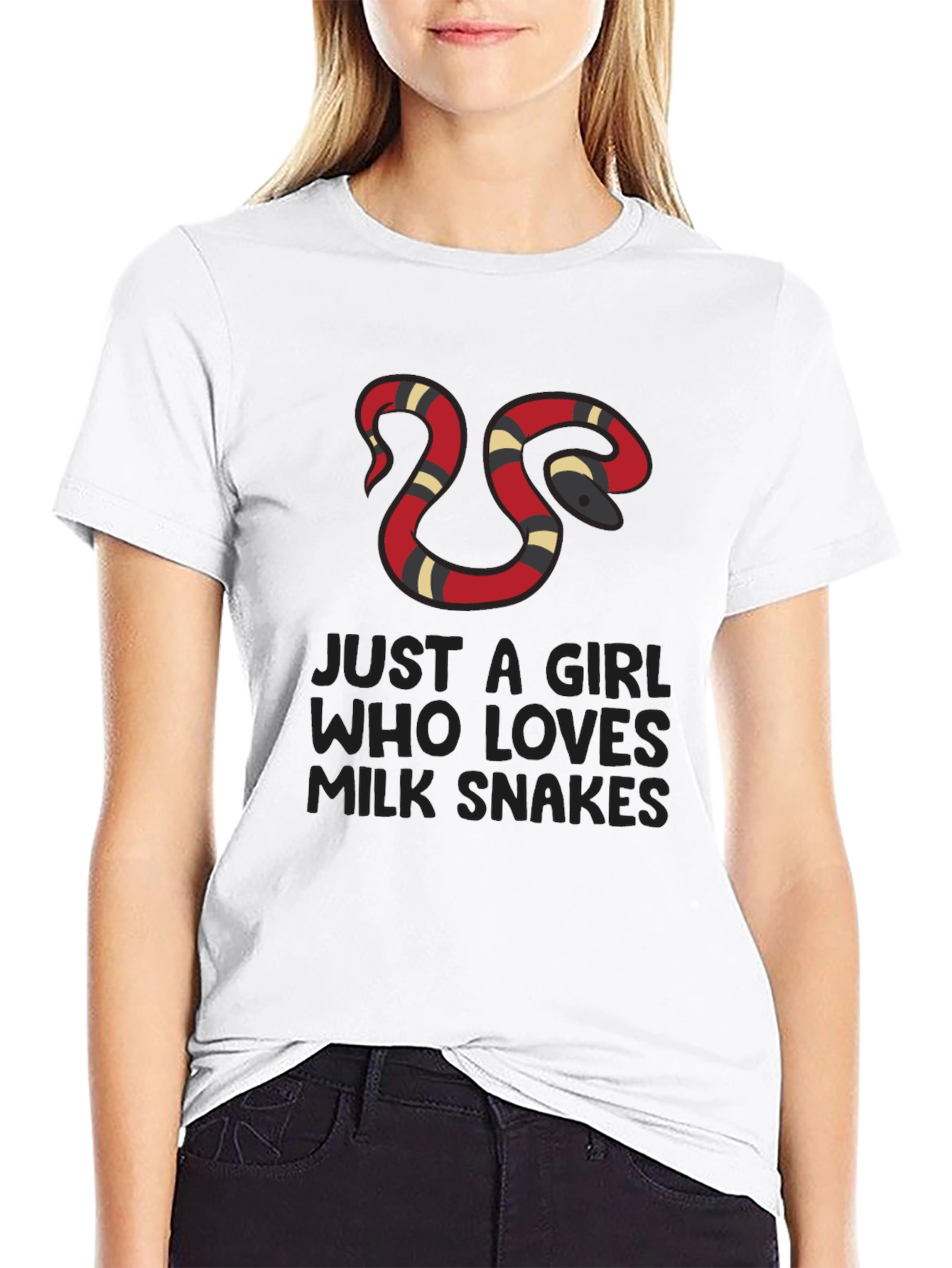 Girl Who Loves Milk Snakes T-Shirt