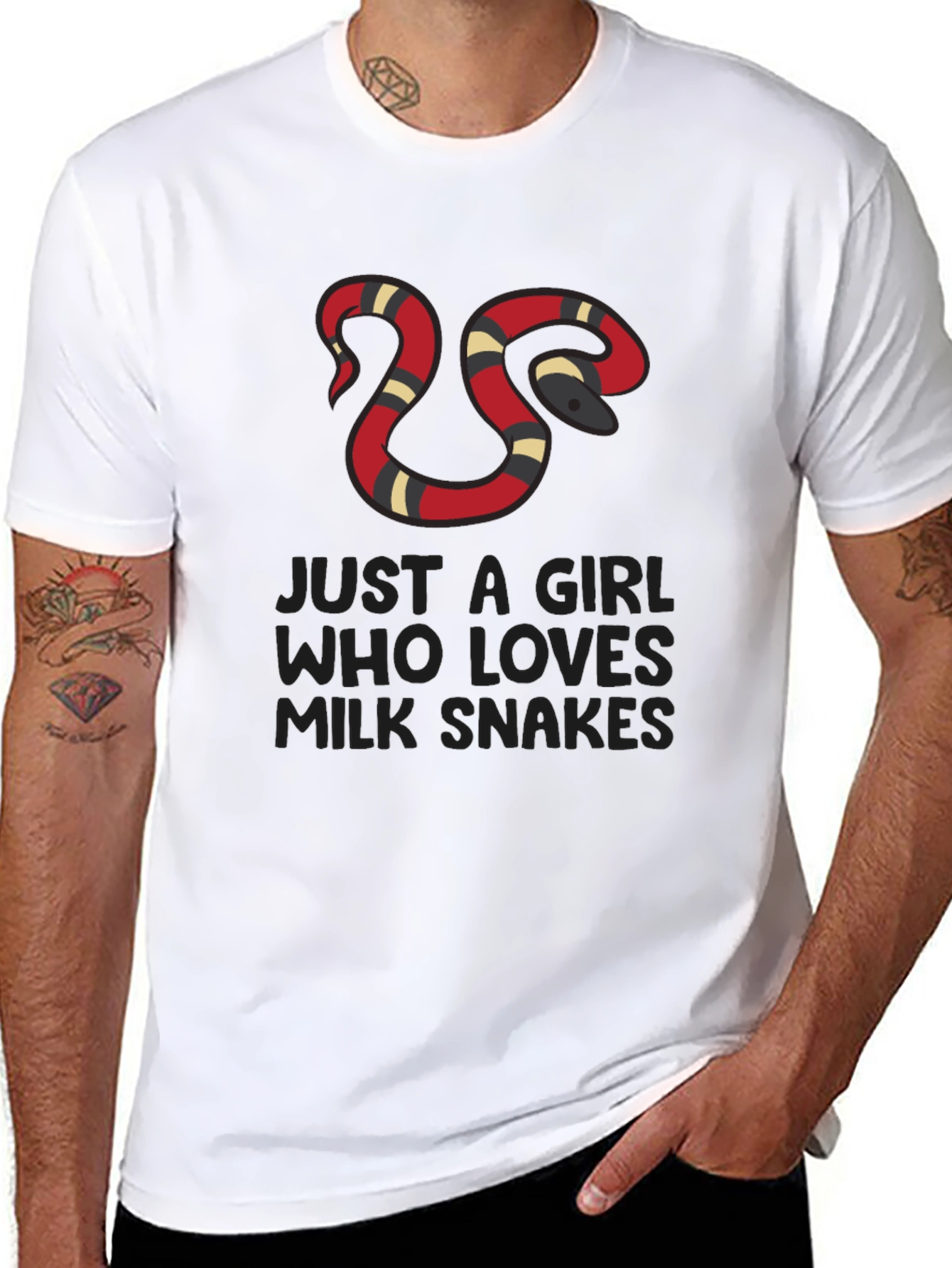 Girl Who Loves Milk Snakes T-Shirt