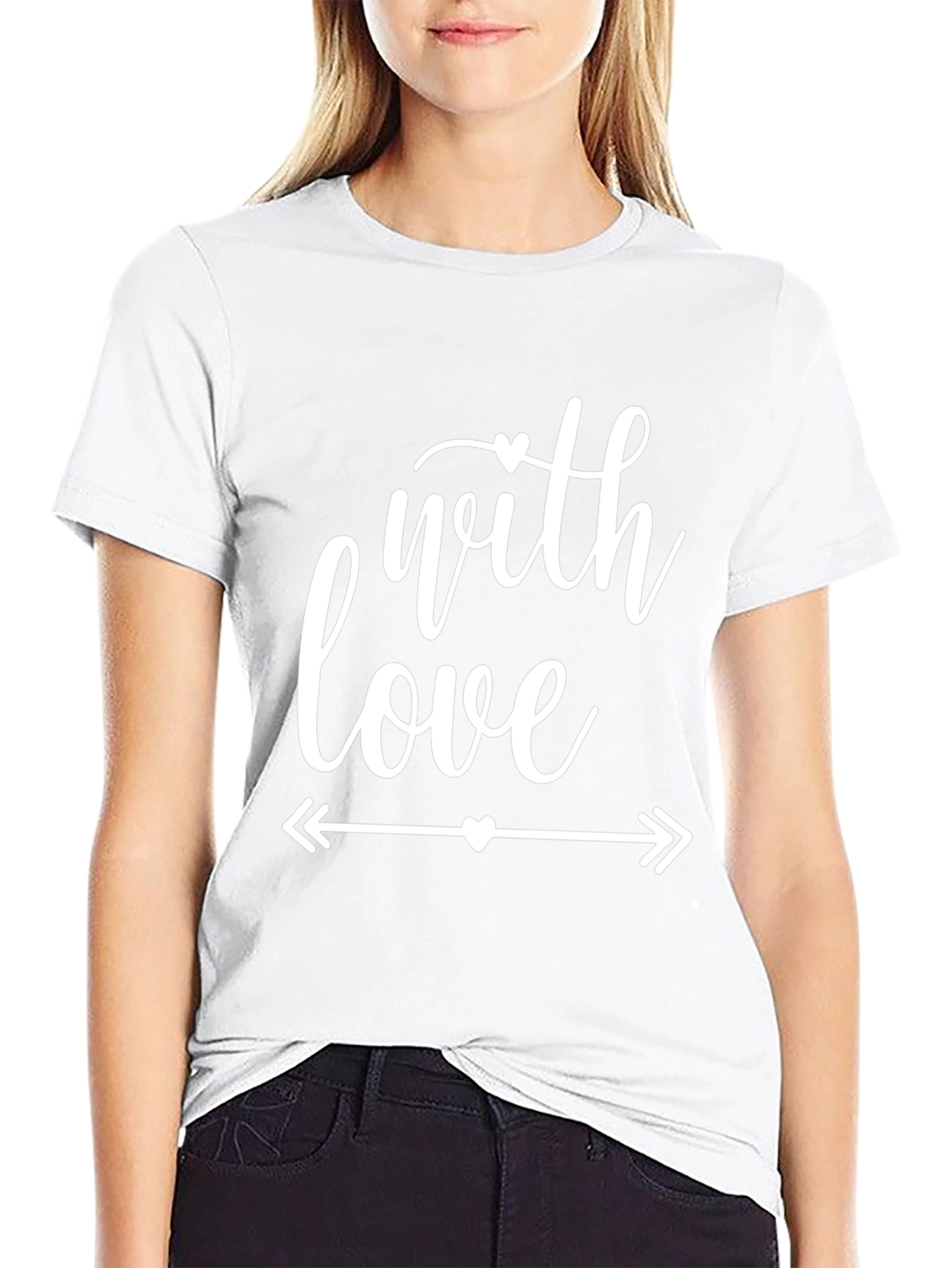 With Love Graphic Black T-Shirt