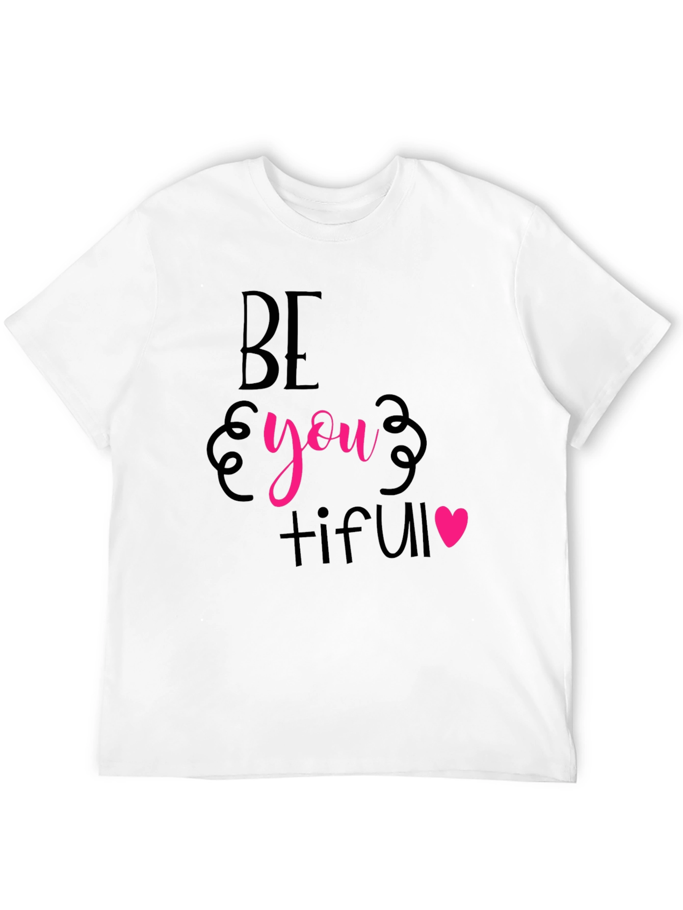 Be You Tiful Graphic Tee - Stylish Black T-Shirt