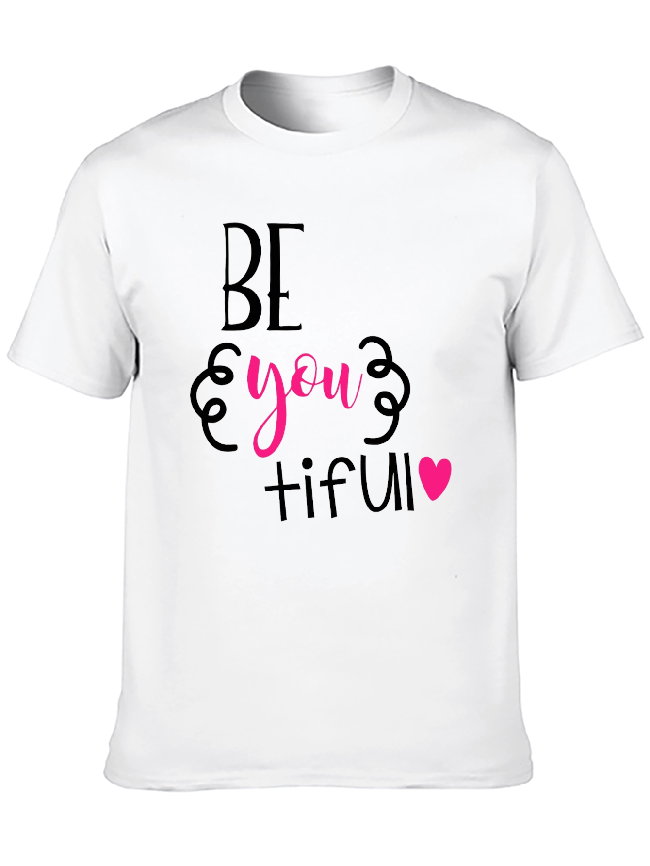 Be You Tiful Graphic Tee - Stylish Black T-Shirt