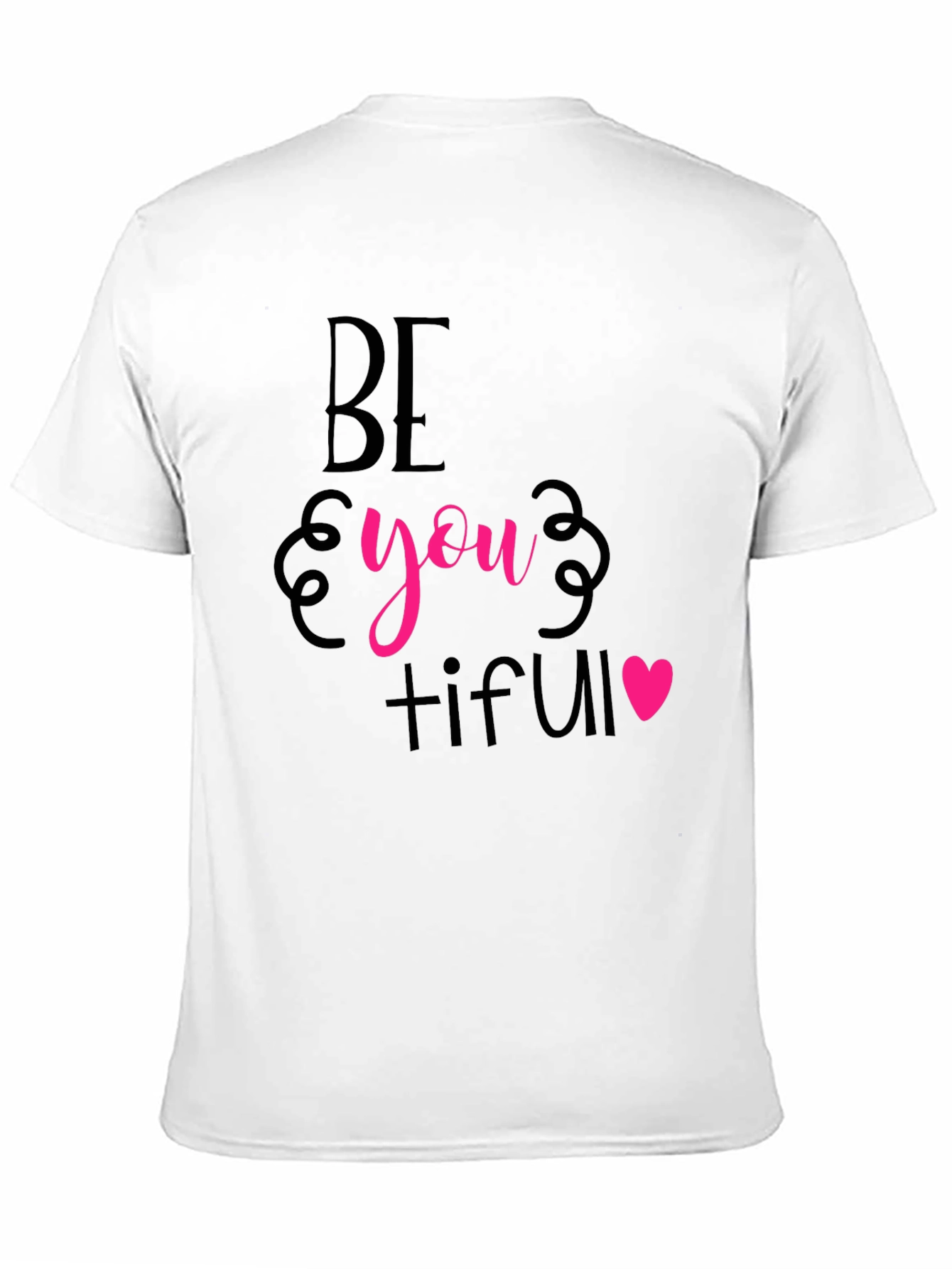 Be You Tiful Graphic Tee - Stylish Black T-Shirt