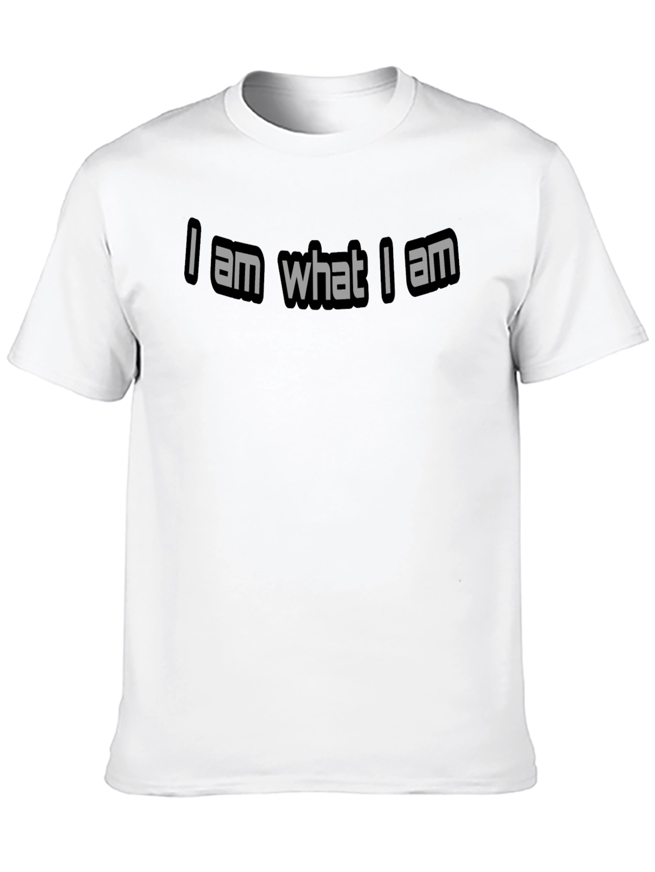 I Am What I Am Black Graphic T-Shirt