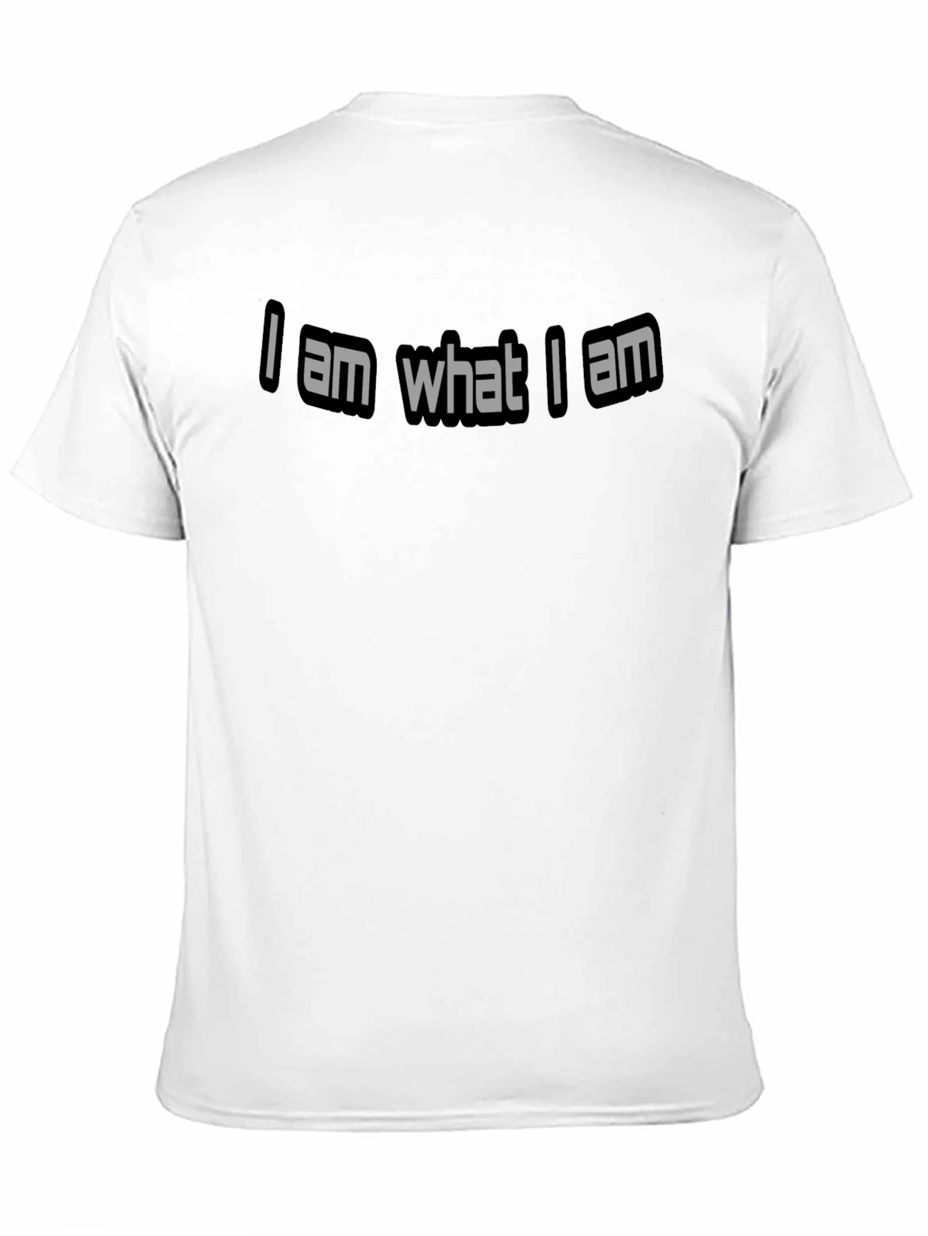 I Am What I Am Black Graphic T-Shirt