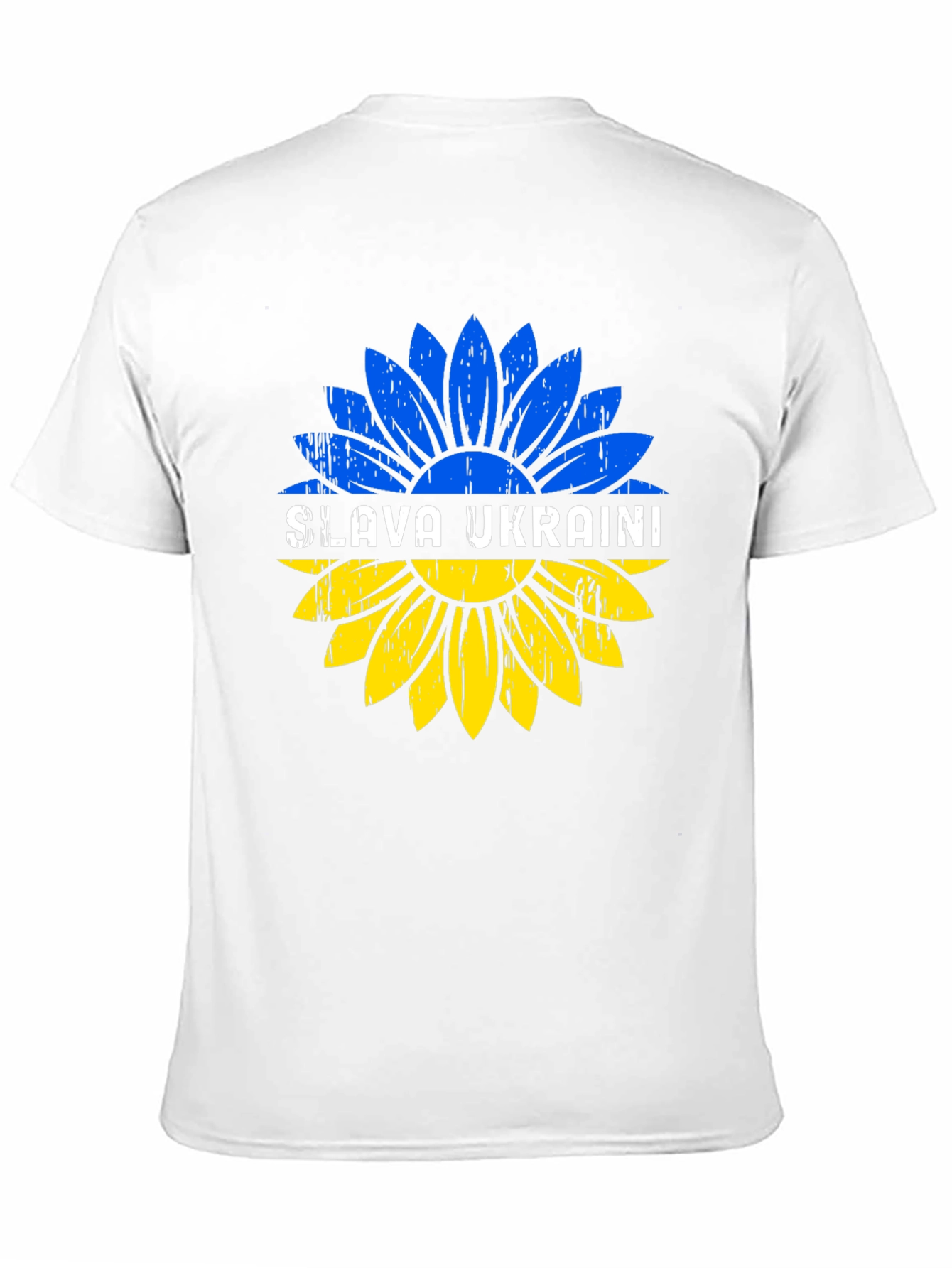 Slava Ukraini Sunflower Graphic Tee - Black